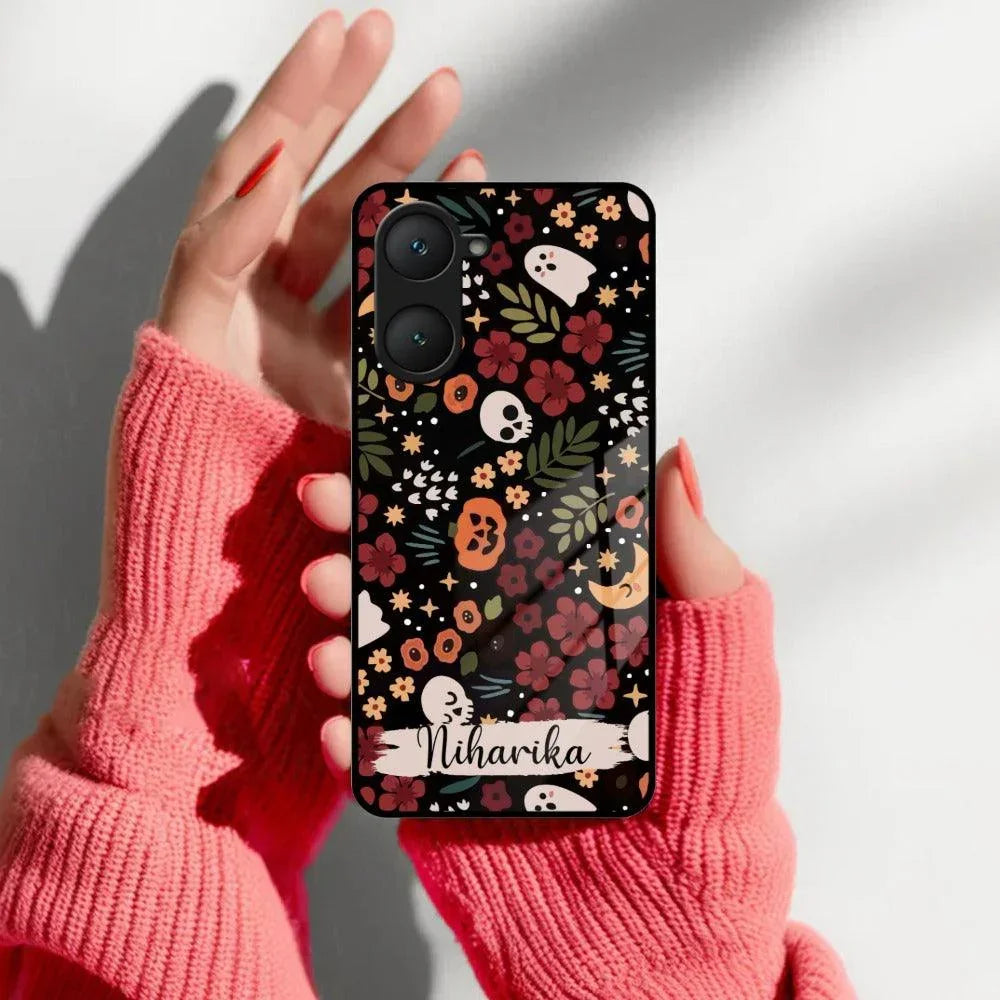 Hellowean Glossy Metal Case Cover For iQOO - ShopOnCliQ