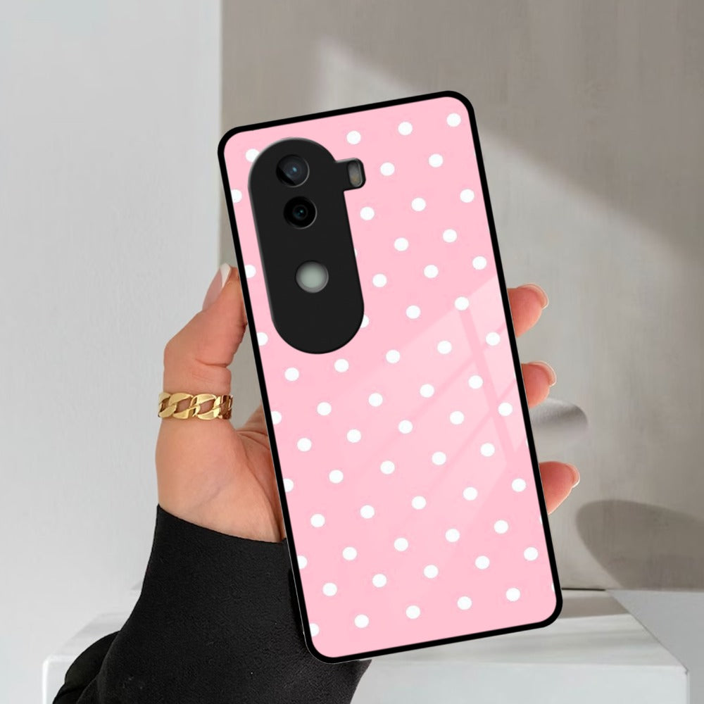 Pollaka Dot Glossy Metal Case Cover For Vivo