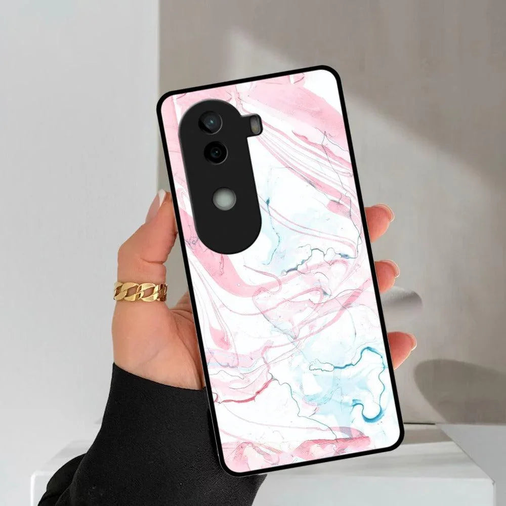 Fashion Marble Texture Glossy Metal Case Cover For Vivo - ShopOnCliQ