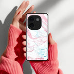 Fashion Marble Texture Glossy Metal Case Cover For Vivo - ShopOnCliQ