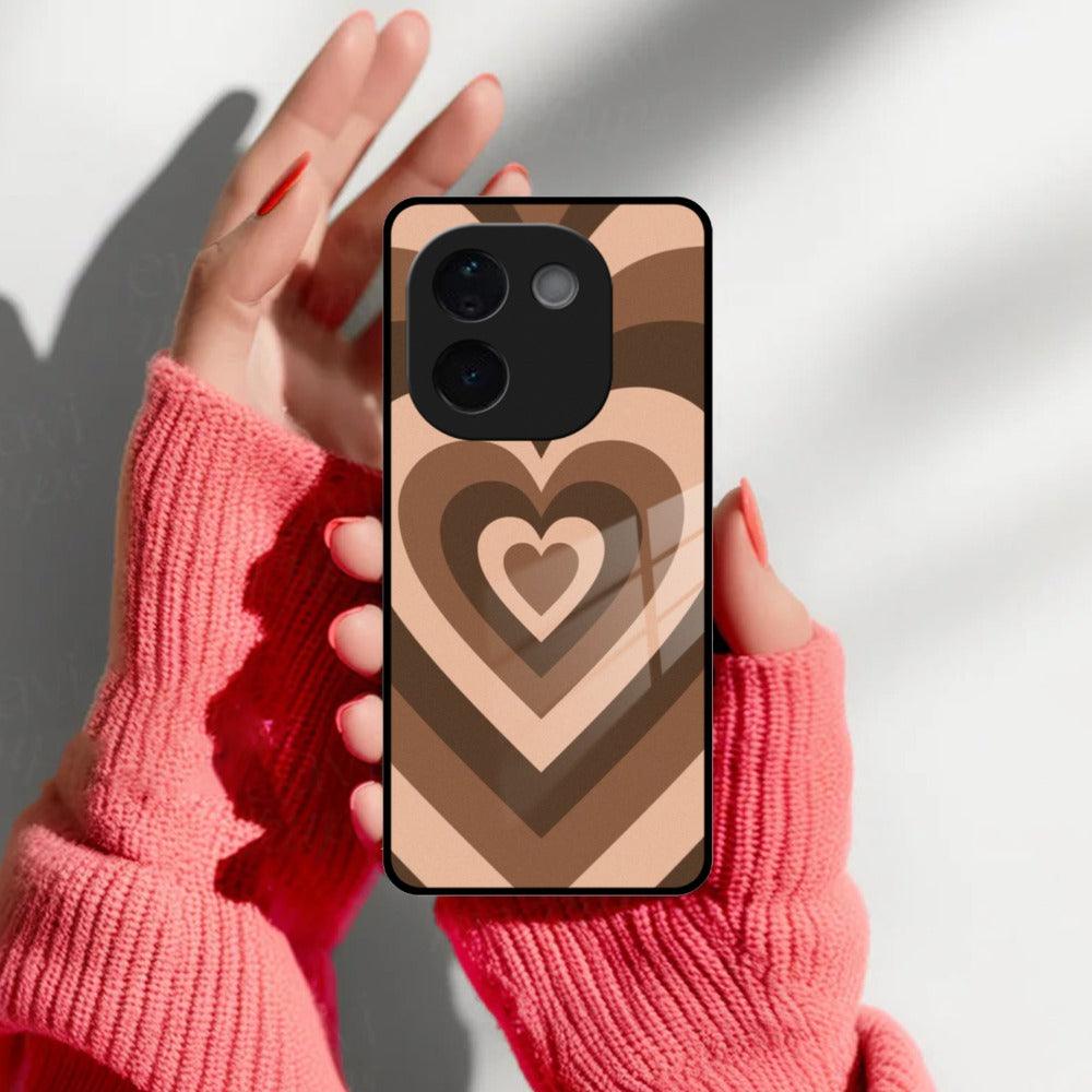 Latte Love Patter Glossy Metal Case Cover Coffee For Vivo