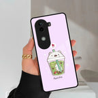 Cartoon Matcha Tea We Bare Bears Glossy Metal Case Cover For Vivo - ShopOnCliQ