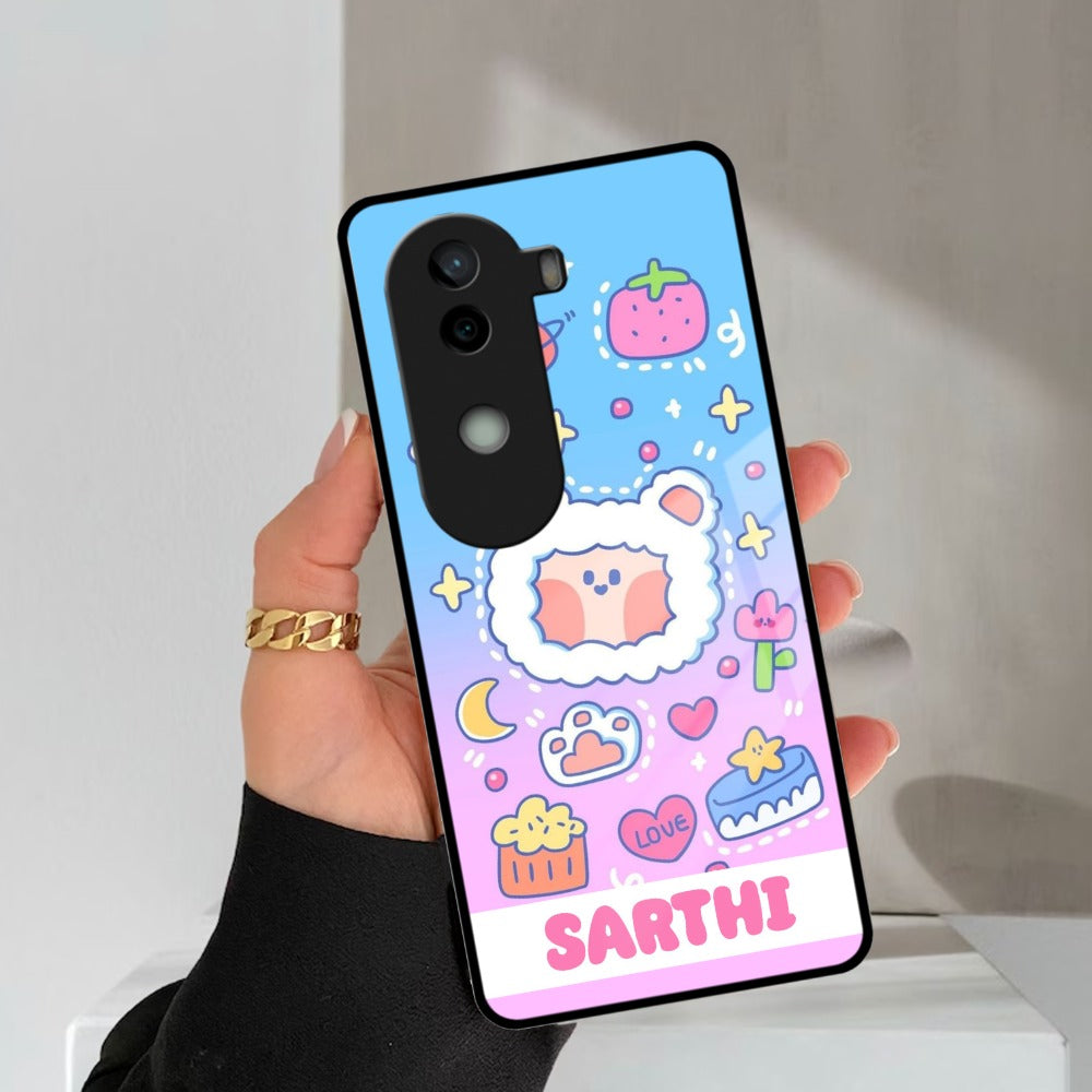 Sheep Glossy Metal Case Cover For Vivo