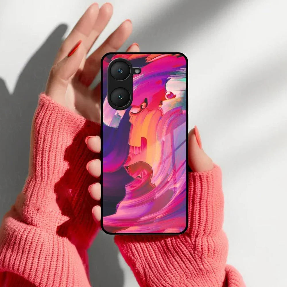 Canvas Print Glossy Metal Case Cover For iQOO - ShopOnCliQ