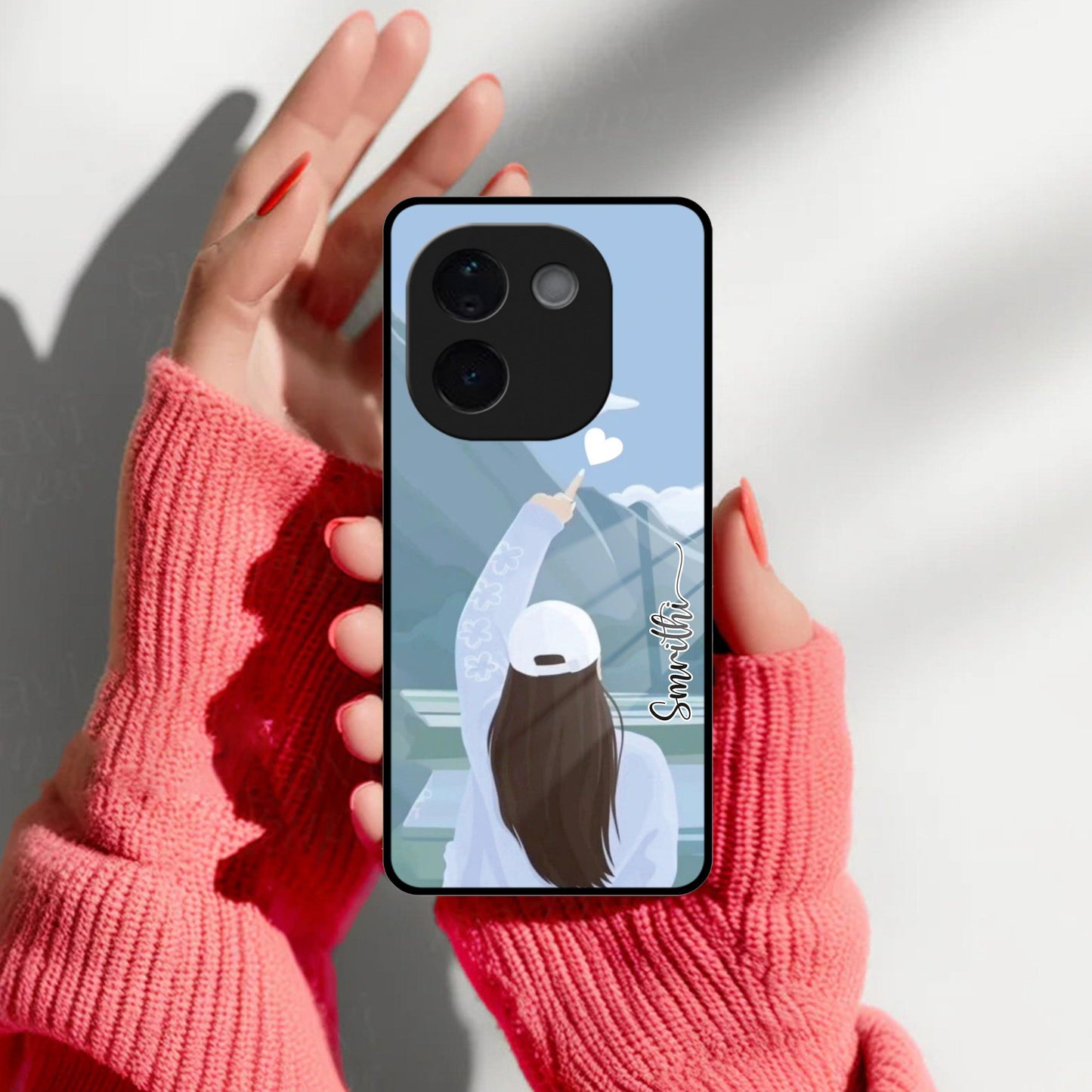 Chasing Dreams Customized Glass Case Cover For iQOO