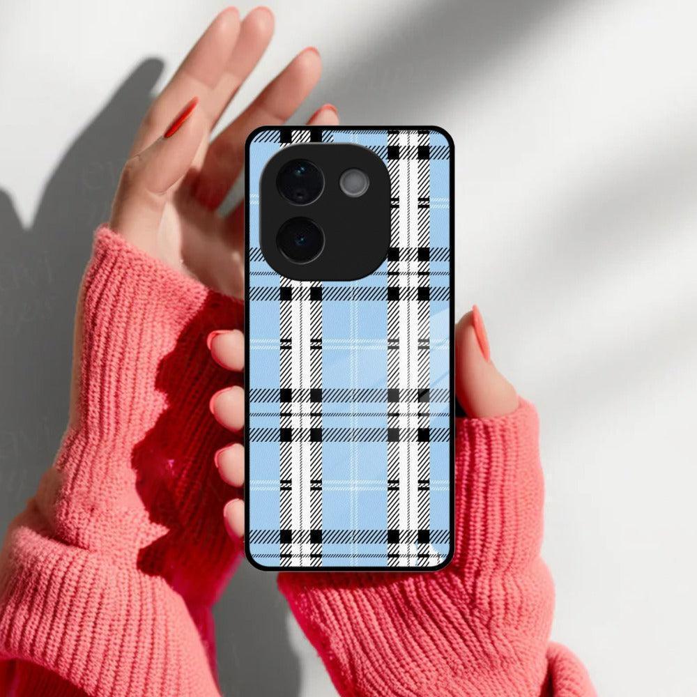 Check Glass Phone Case And Cover For Vivo - ShopOnCliQ