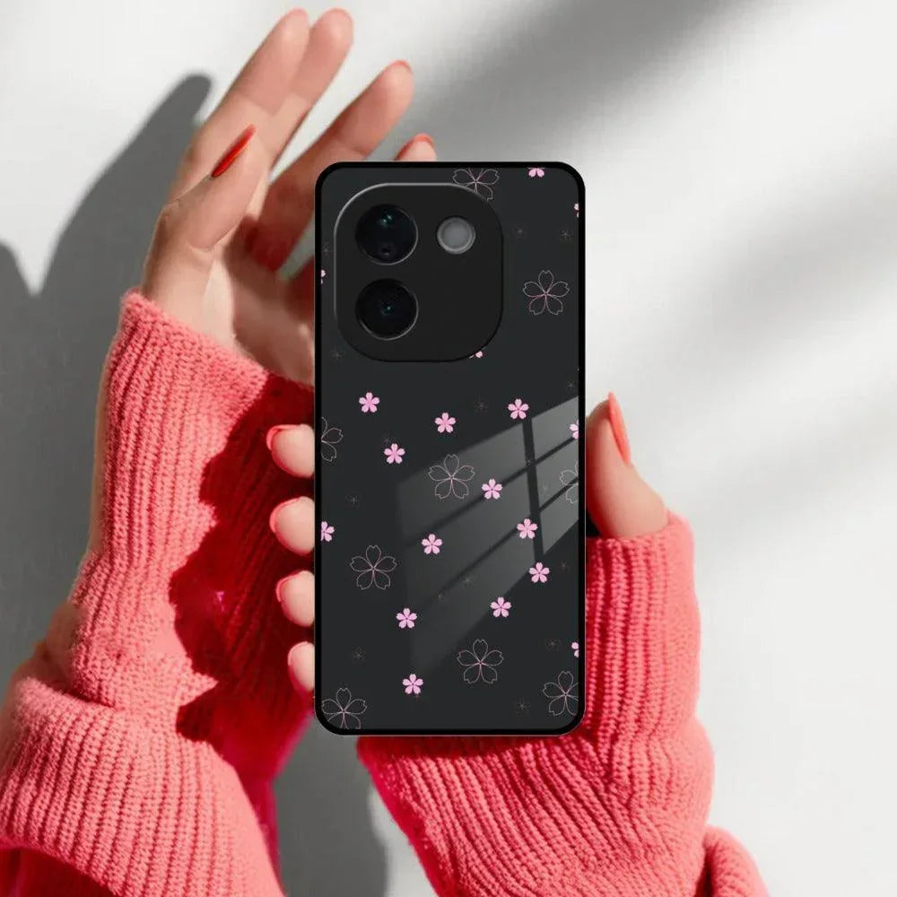 Floral Night Glass Case Cover For Vivo - ShopOnCliQ