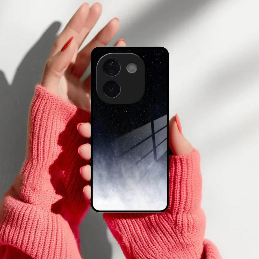 Moon Galaxy Glass Phone Case For iQOO - ShopOnCliQ