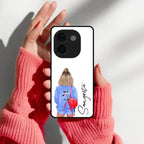 Bag Girl Customize Name Glass Case For Vivo - ShopOnCliQ