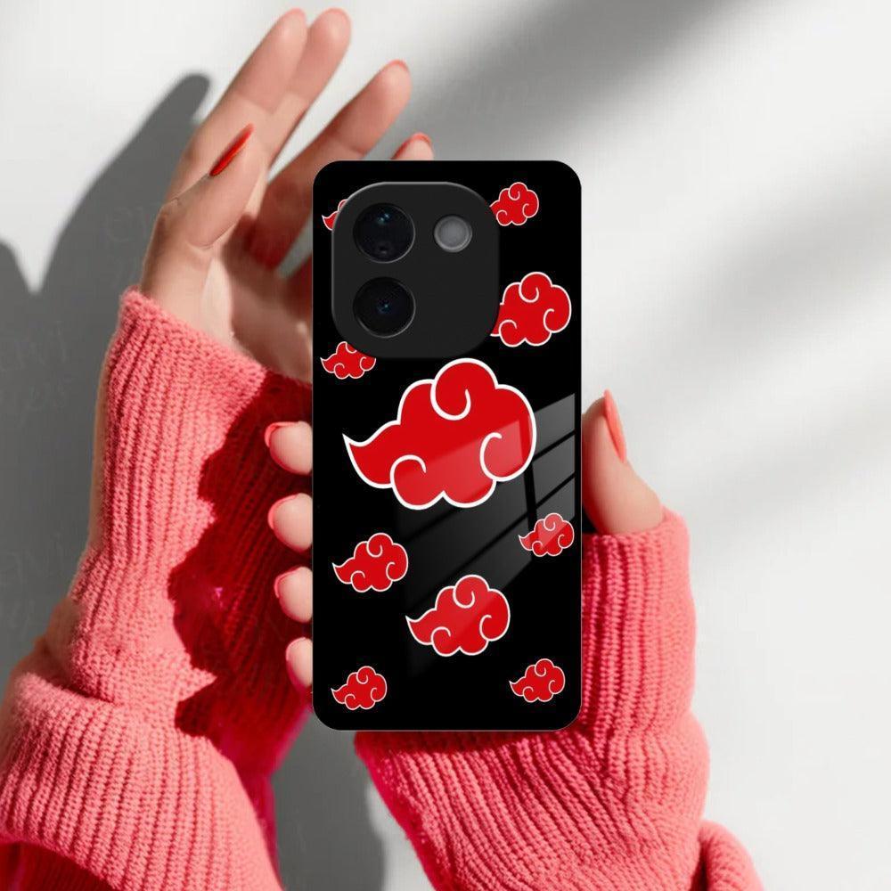 Red Cloud Mobile Glass Phone Case For iQOO