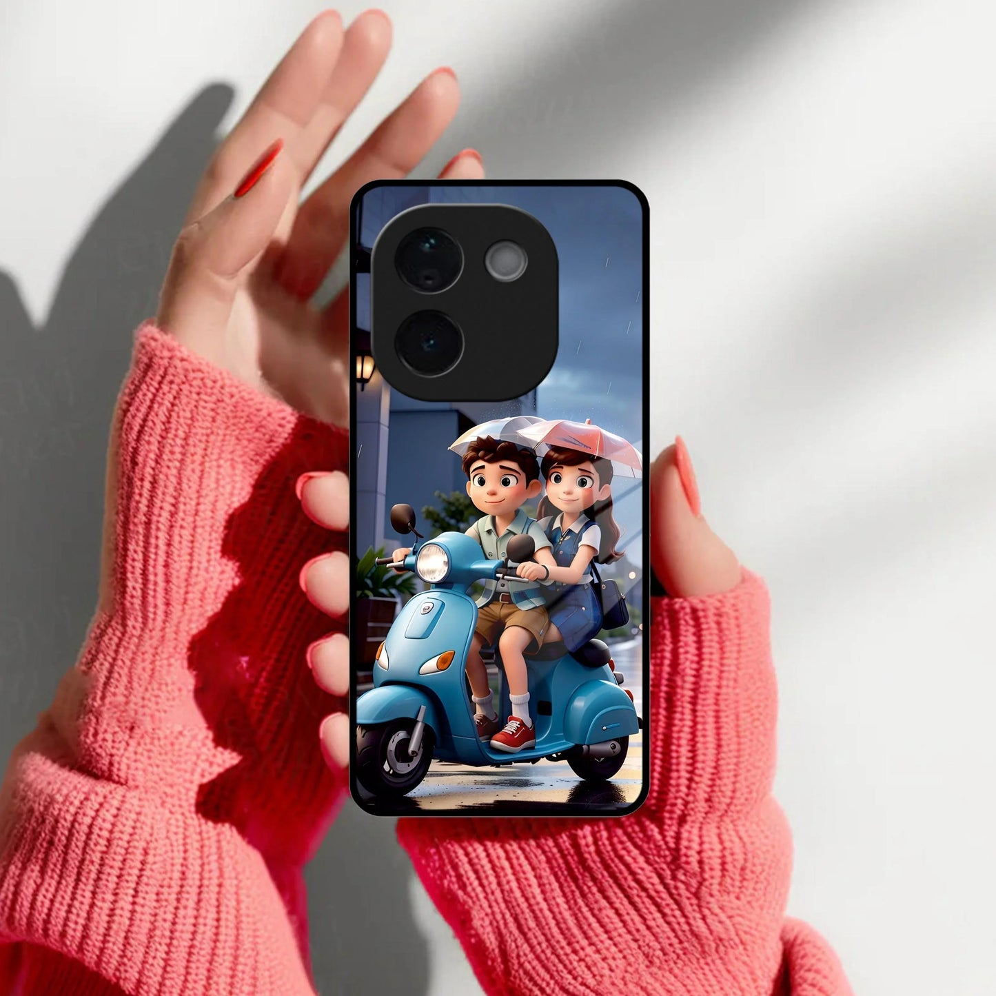 Sweet Escape Glass Case Cover For iQOO - ShopOnCliQ