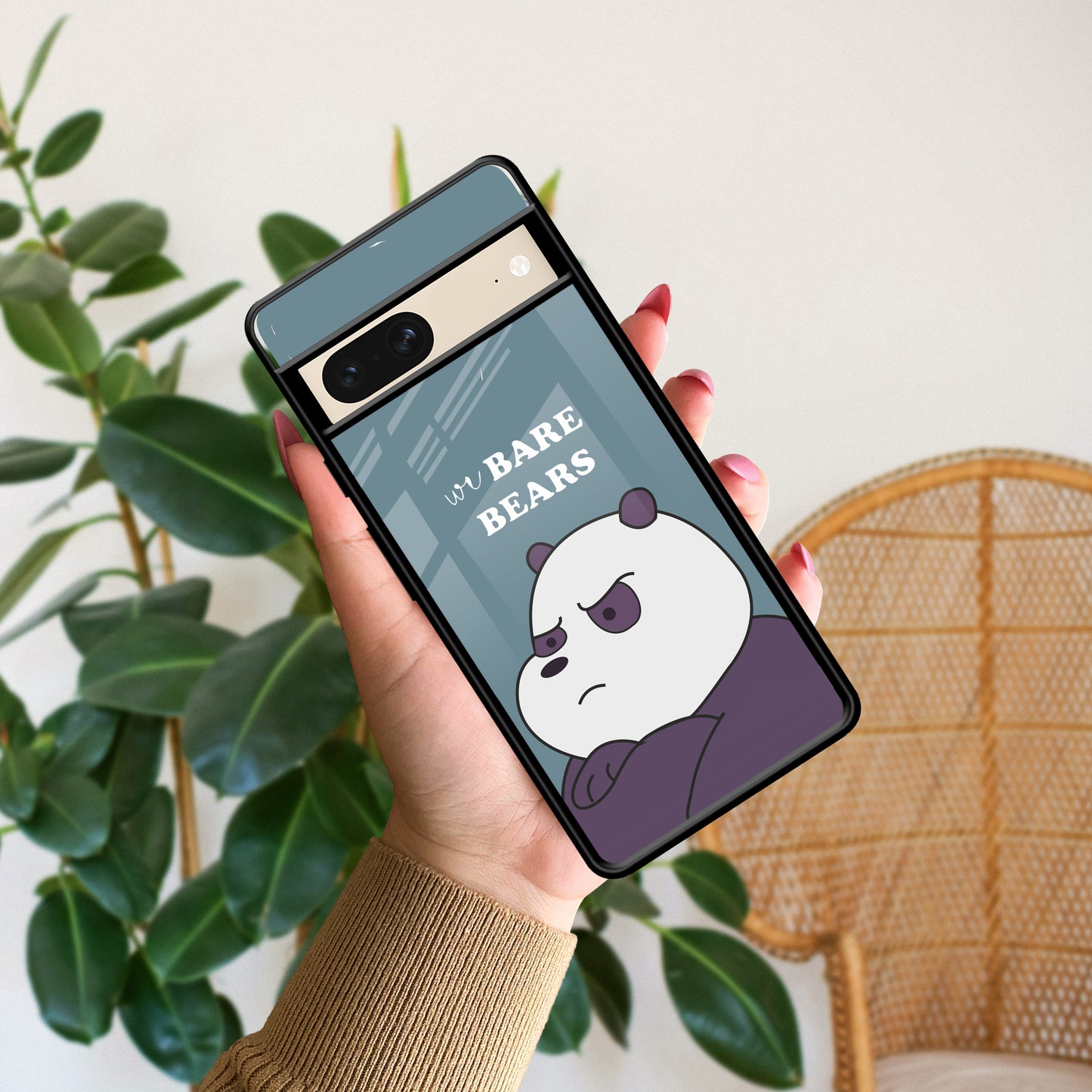 We Bare Bears Blue Glossy Metal Case Cover For Google - ShopOnCliQ