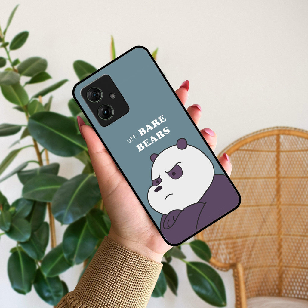 We Bare Bears Blue Glossy Metal Case Cover For Motorola - ShopOnCliQ