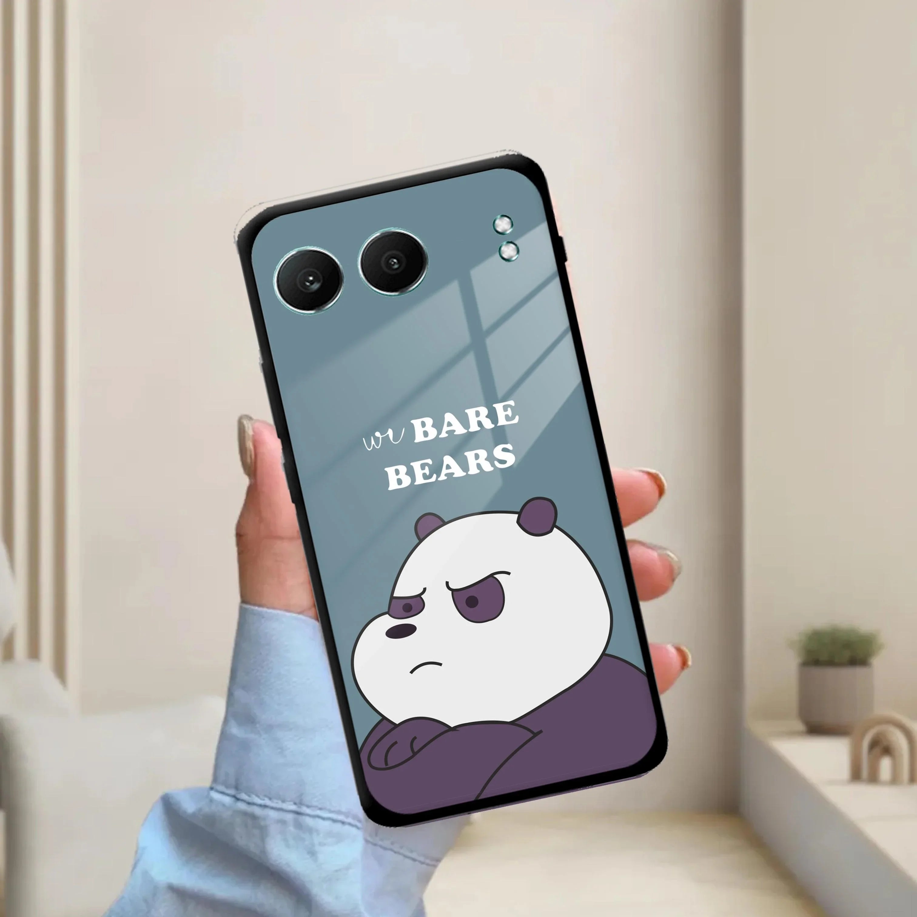 We Bare Bears Blue Glossy Metal Case Cover For OnePlus - ShopOnCliQ
