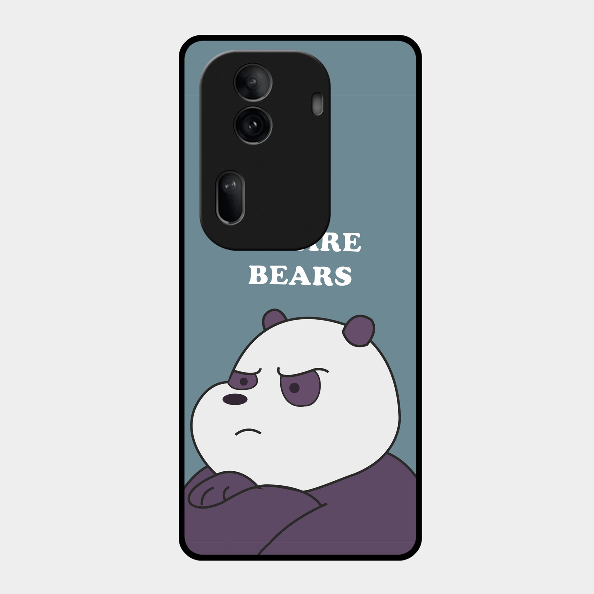 We Bare Bears Blue Glossy Metal Case Cover For Oppo - ShopOnCliQ