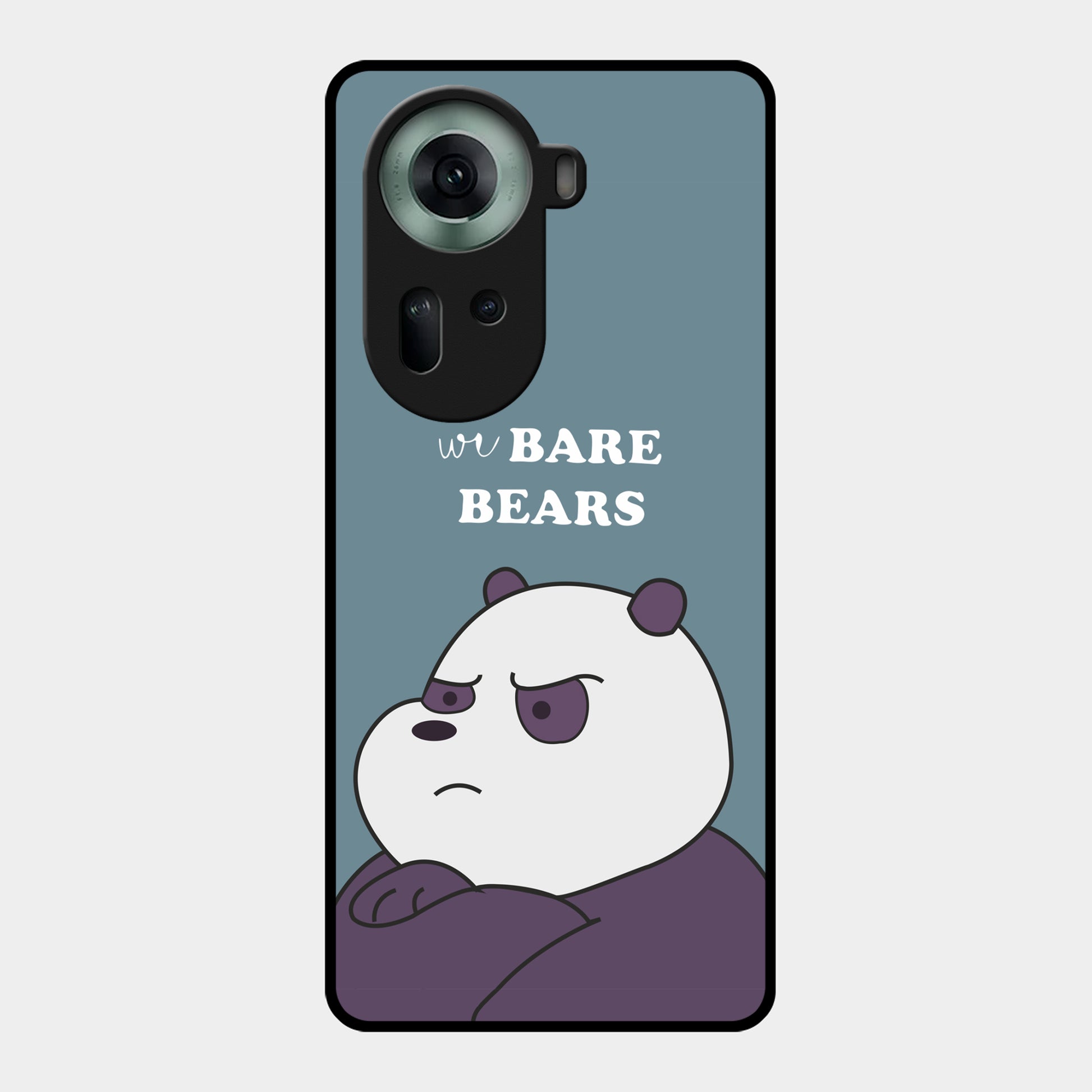 We Bare Bears Blue Glossy Metal Case Cover For Oppo - ShopOnCliQ