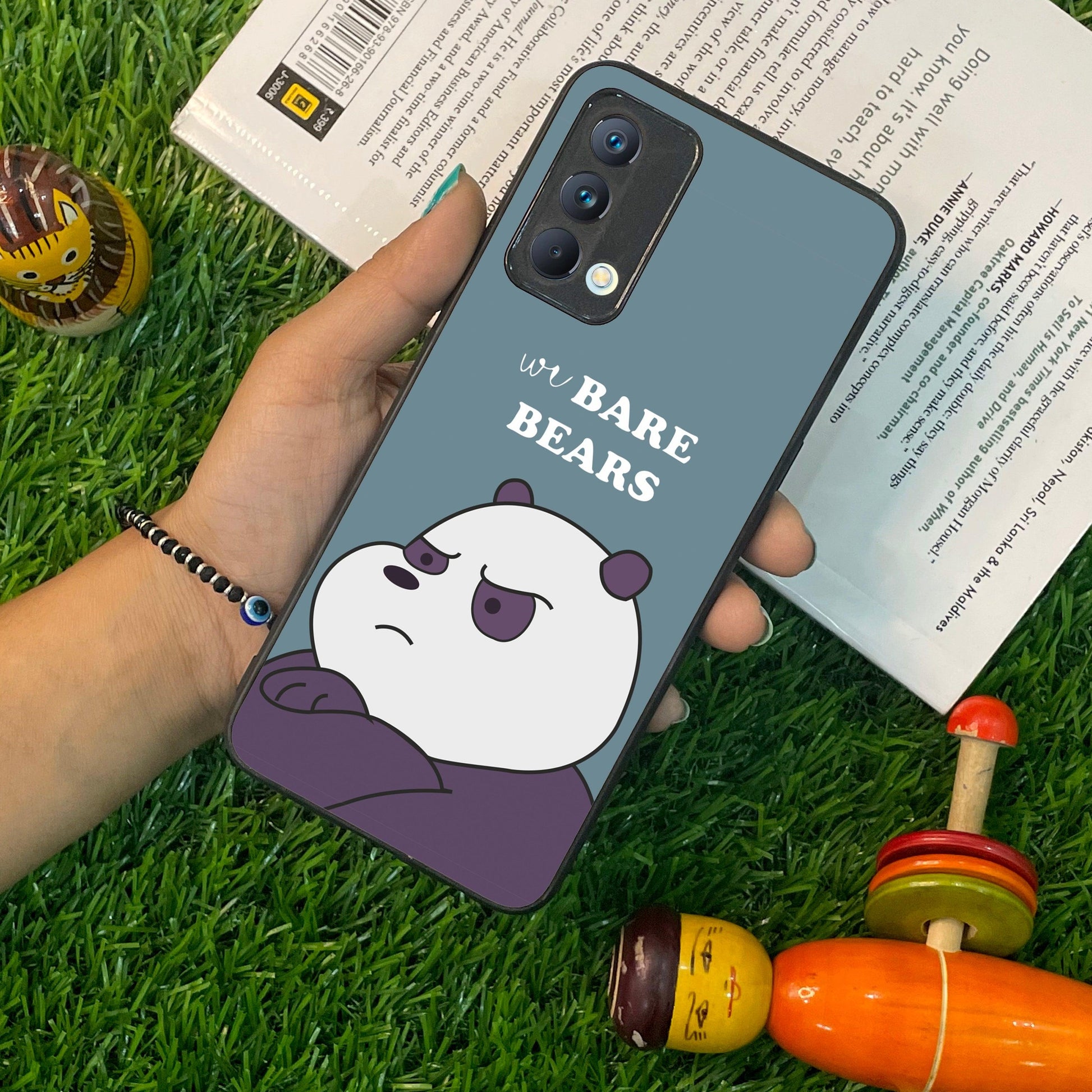 We Bare Bears Blue Glossy Metal Case Cover For Realme - ShopOnCliQ