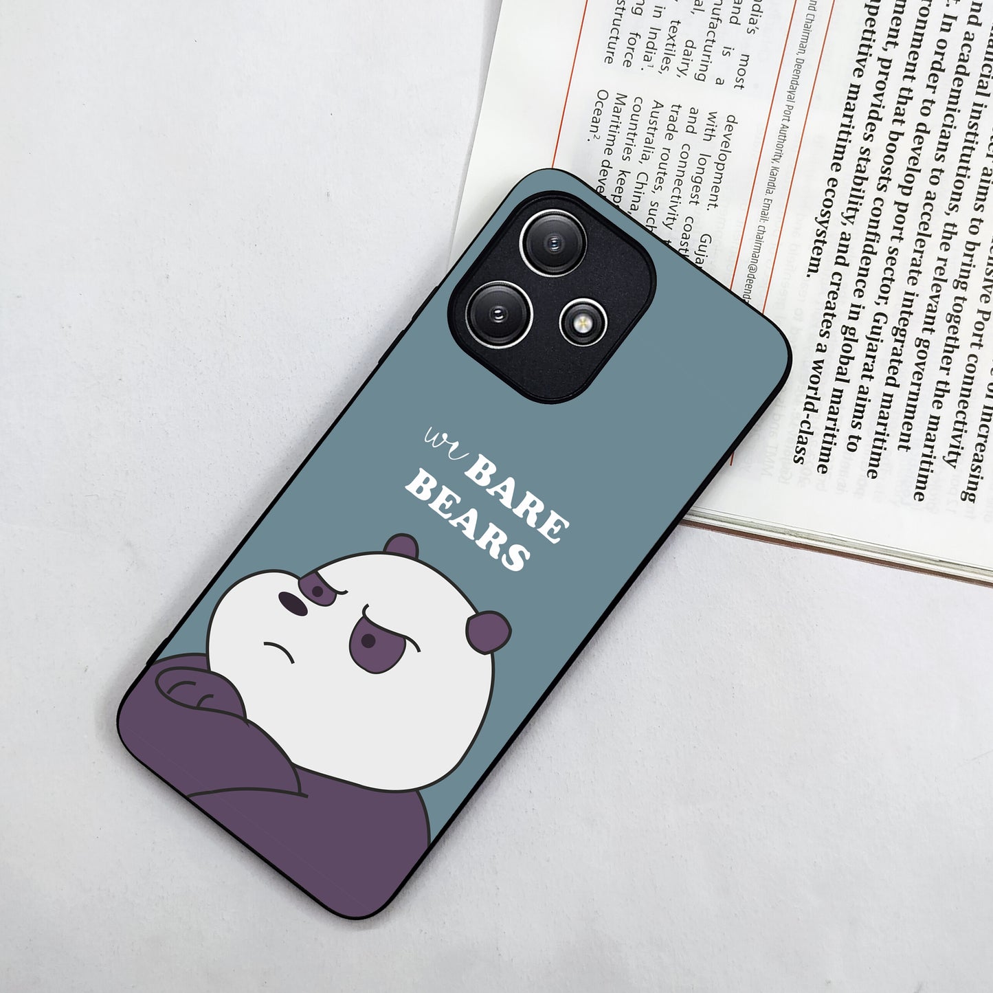 We Bare Bears Blue Glossy Metal Case Cover For Redmi ShopOnCliQ