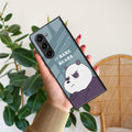 We Bare Bears Blue Glossy Metal Case Cover For Samsung - ShopOnCliQ