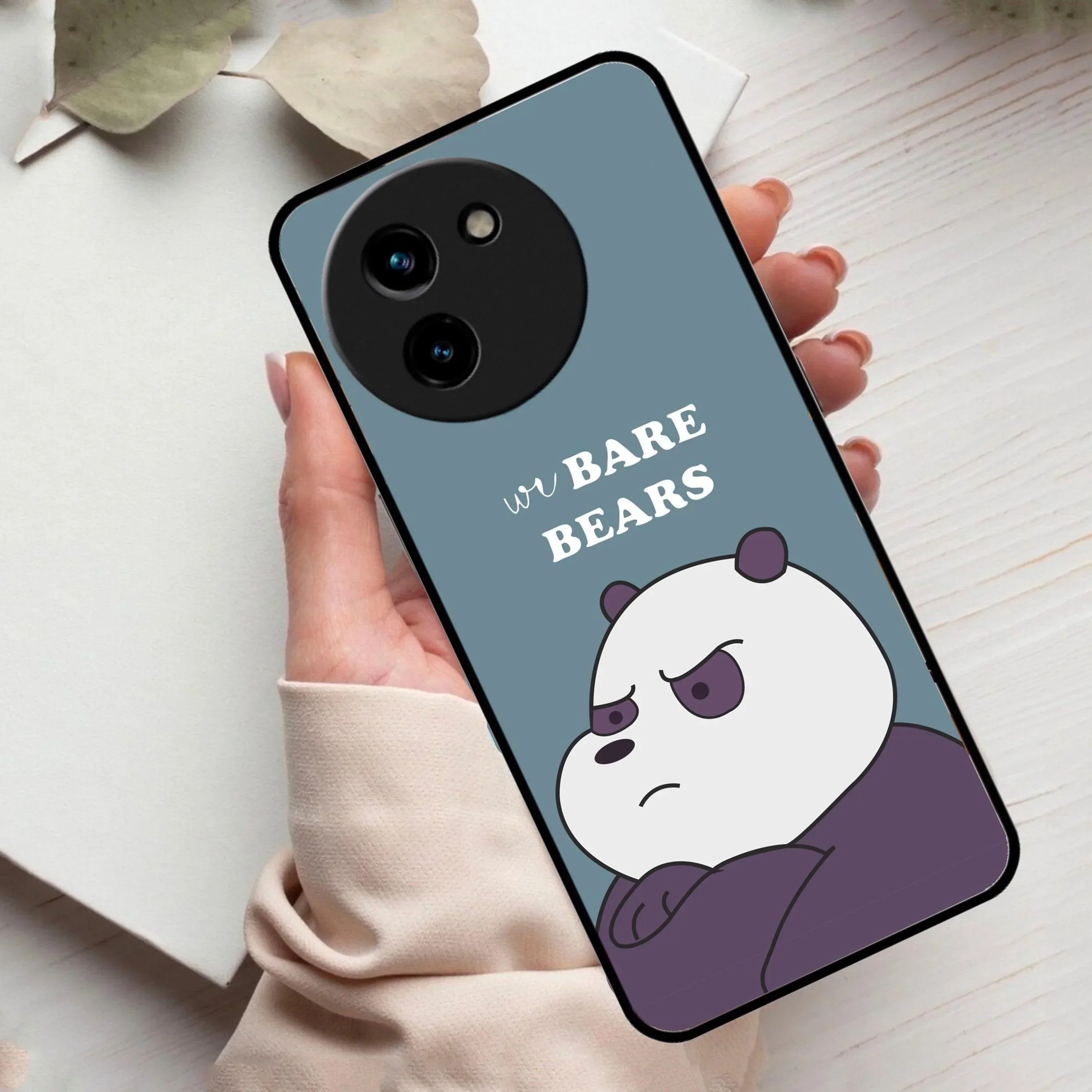 We Bare Bears Blue Glossy Metal Case Cover For Vivo - ShopOnCliQ