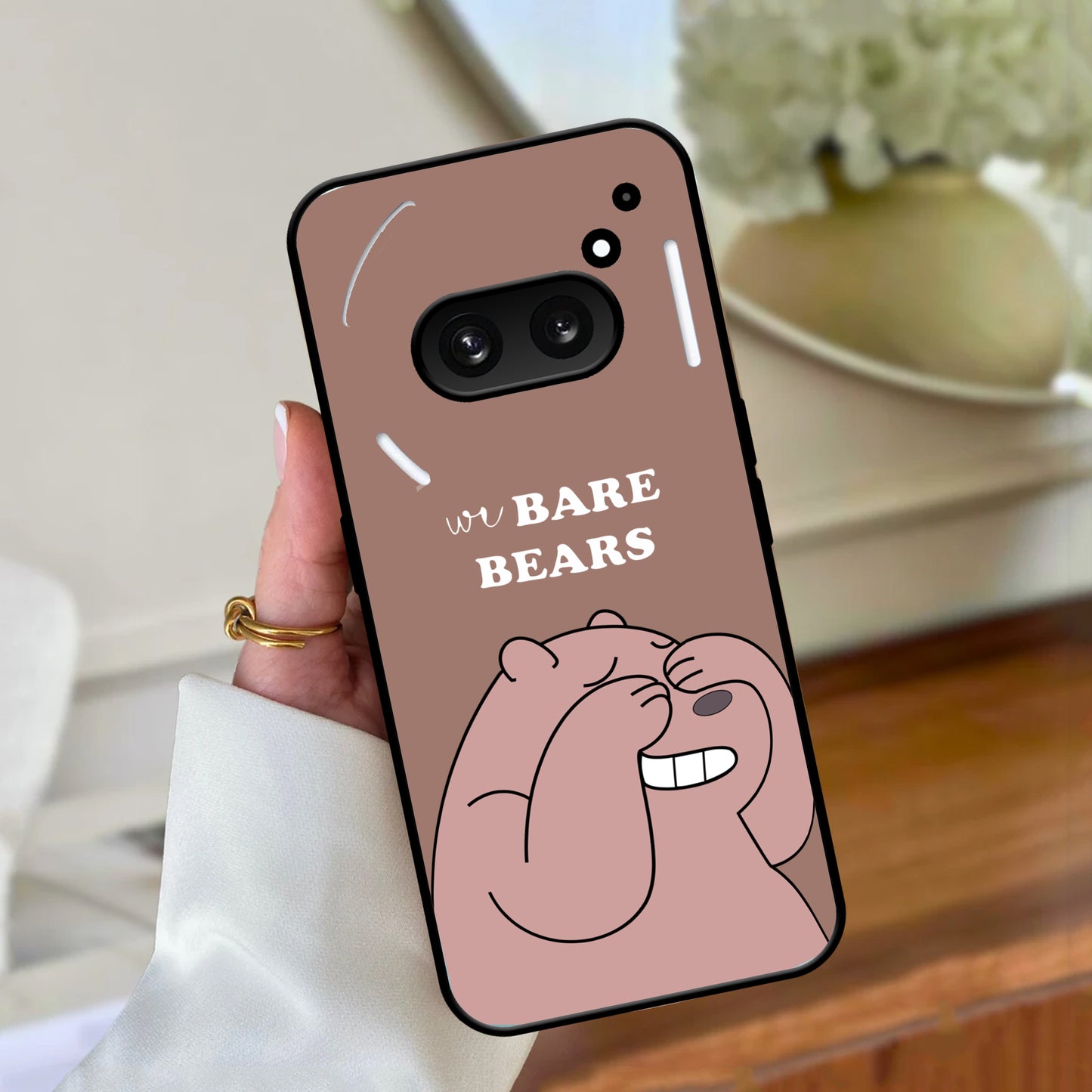 We Bare Bears Brown Glossy Metal Case Cover For Nothing ShopOnCliQ