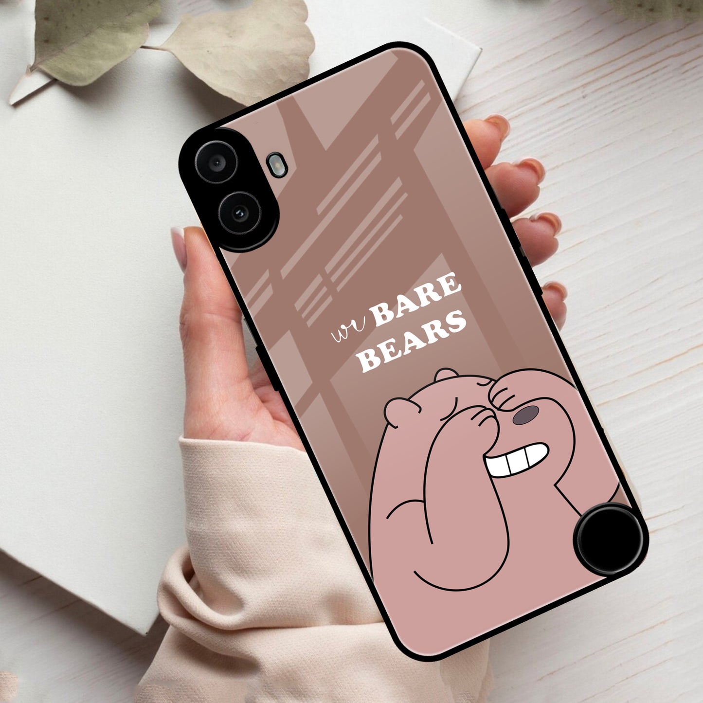 We Bare Bears Brown Glossy Metal Case Cover For Nothing ShopOnCliQ