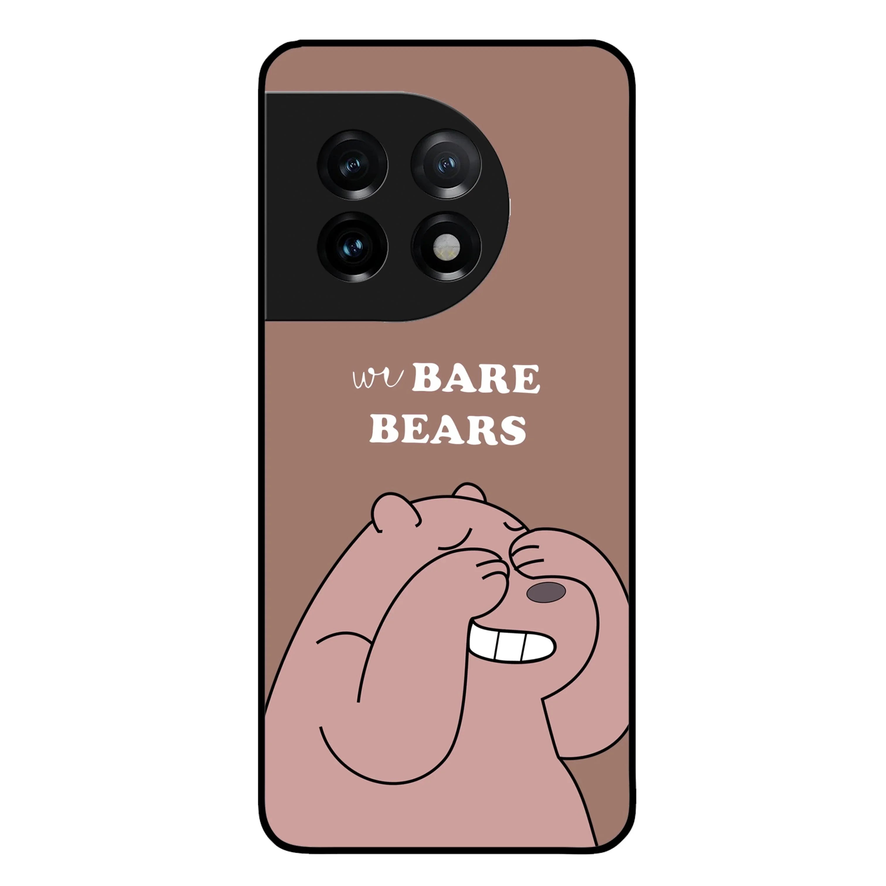 We Bare Bears Brown Glossy Metal Case Cover For OnePlus - ShopOnCliQ