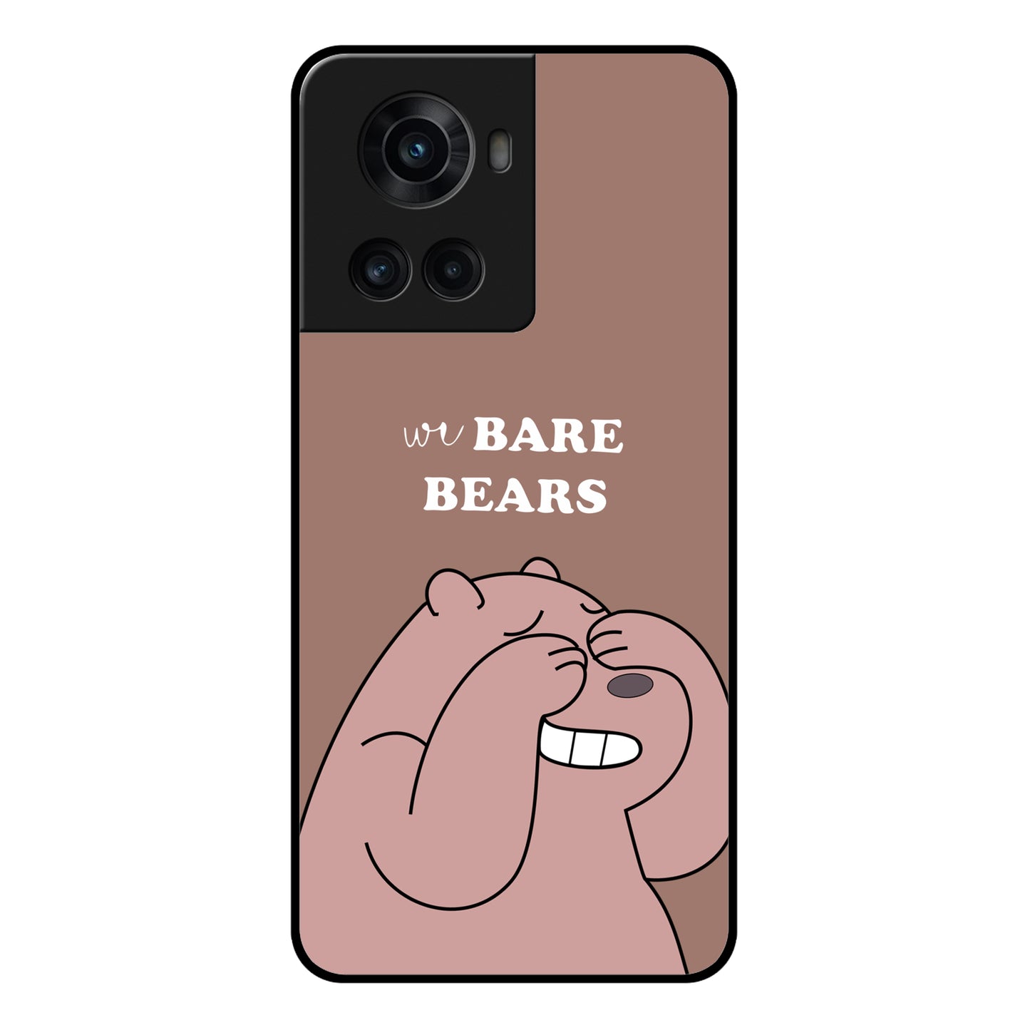 We Bare Bears Brown Glossy Metal Case Cover For OnePlus ShopOnCliQ