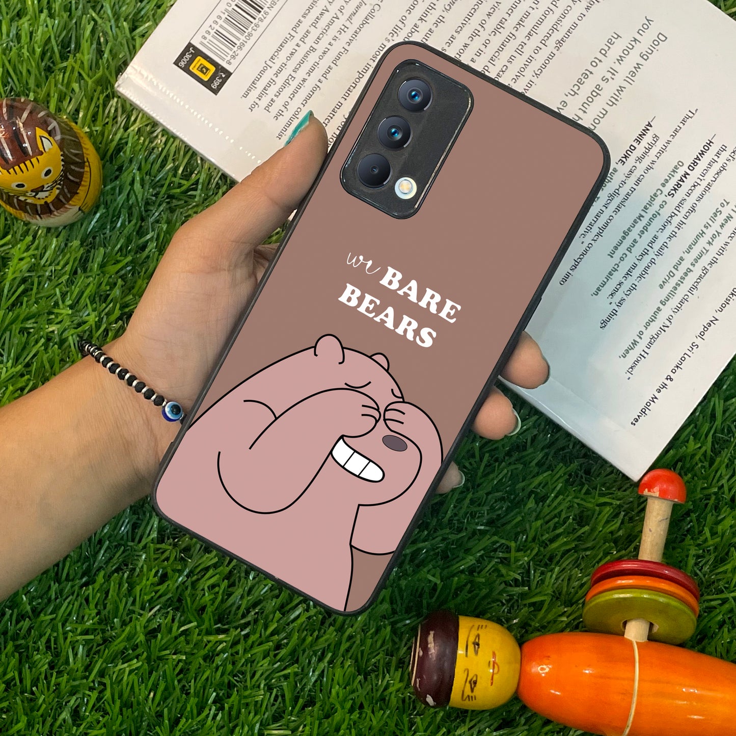 We Bare Bears Brown Glossy Metal Case Cover For Realme - ShopOnCliQ