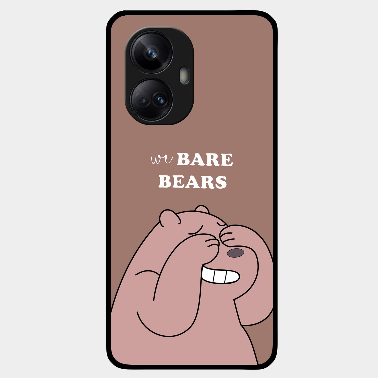 We Bare Bears Brown Glossy Metal Case Cover For Realme - ShopOnCliQ