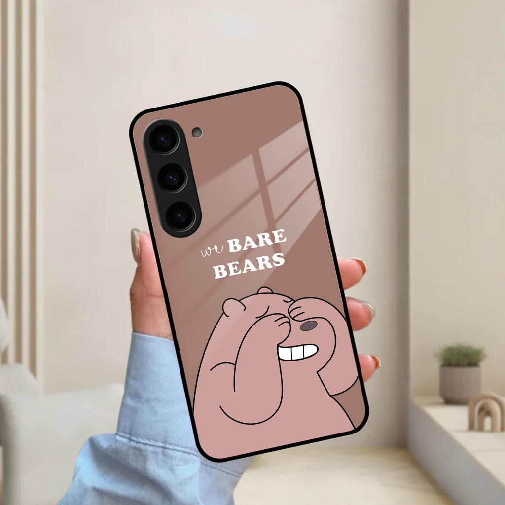 We Bare Bears Brown Glossy Metal Case Cover For Samsung - ShopOnCliQ