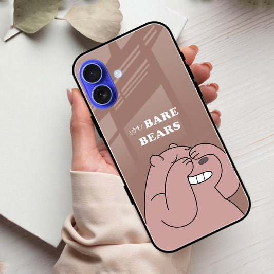 We Bare Bears Brown Glossy Metal Case Cover For iPhone - ShopOnCliQ