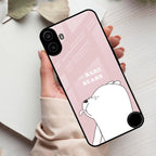 We Bare Bears Pink Glossy Metal Case Cover For Nothing - ShopOnCliQ