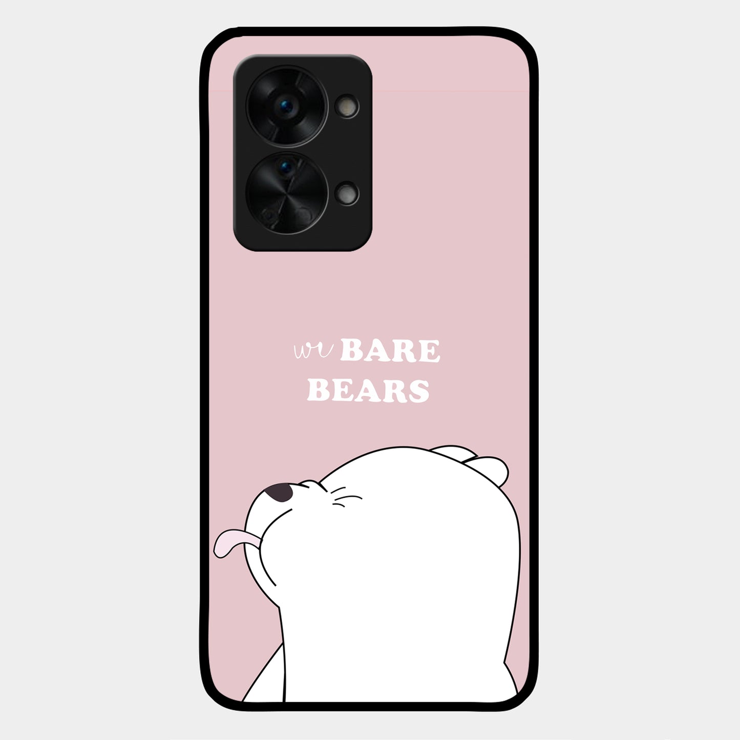 We Bare Bears Pink Glossy Metal Case Cover For OnePlus ShopOnCliQ