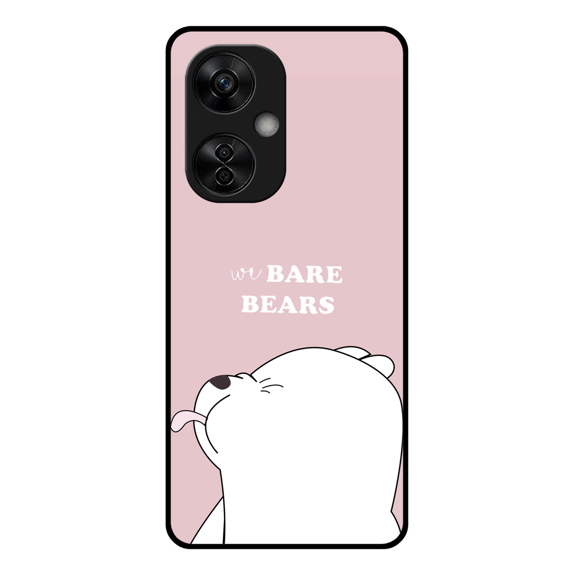 We Bare Bears Pink Glossy Metal Case Cover For OnePlus ShopOnCliQ