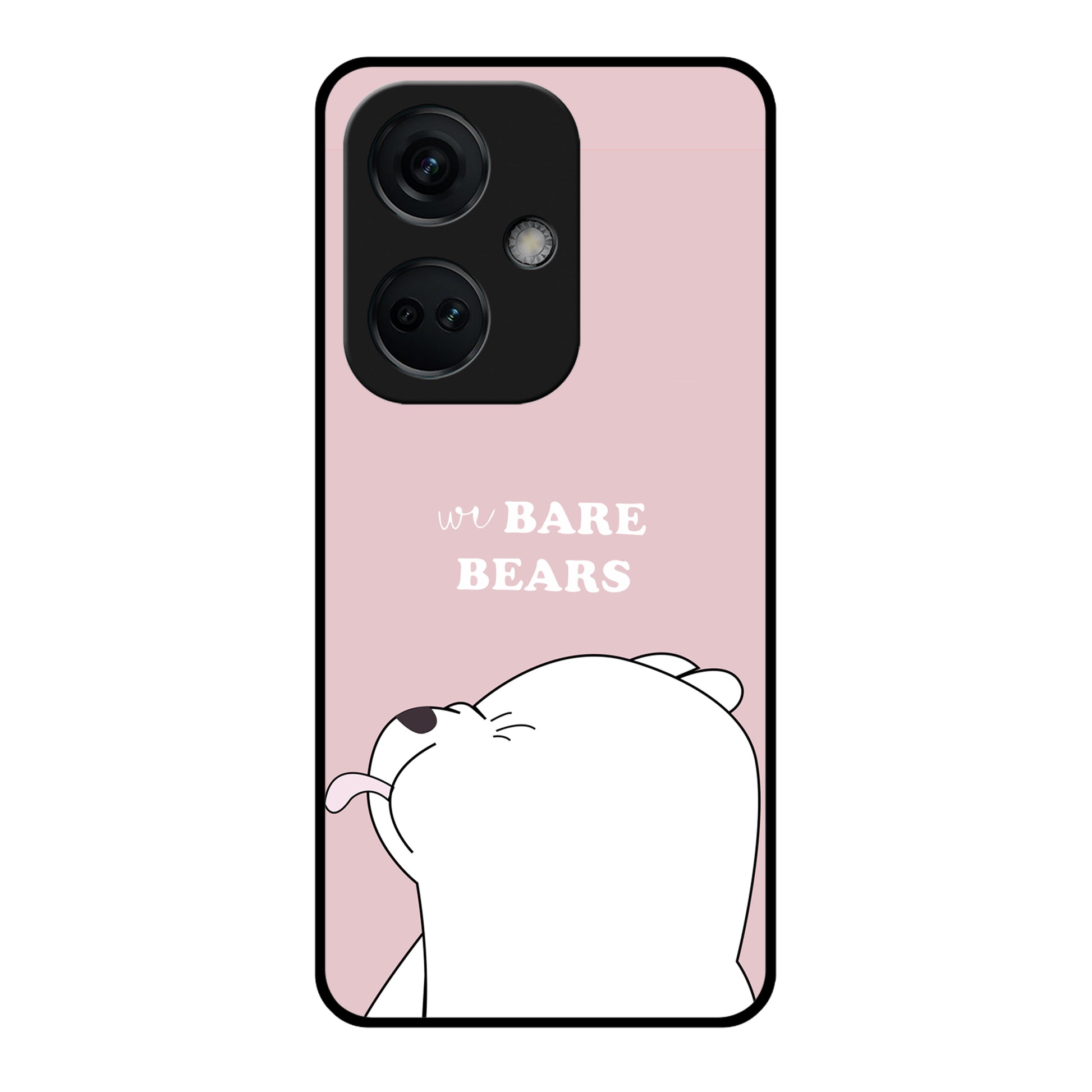 We Bare Bears Pink Glossy Metal Case Cover For OnePlus ShopOnCliQ