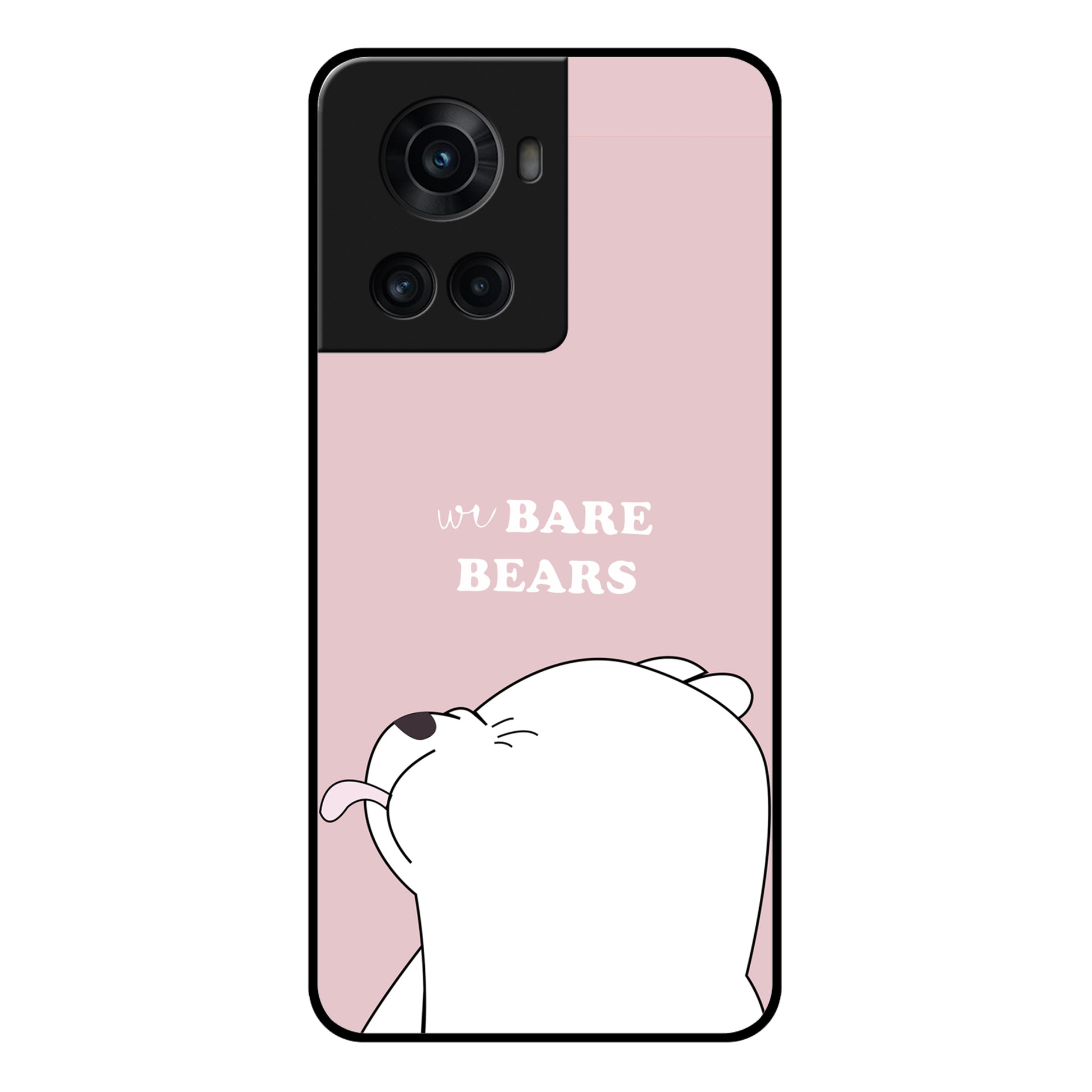 We Bare Bears Pink Glossy Metal Case Cover For OnePlus ShopOnCliQ