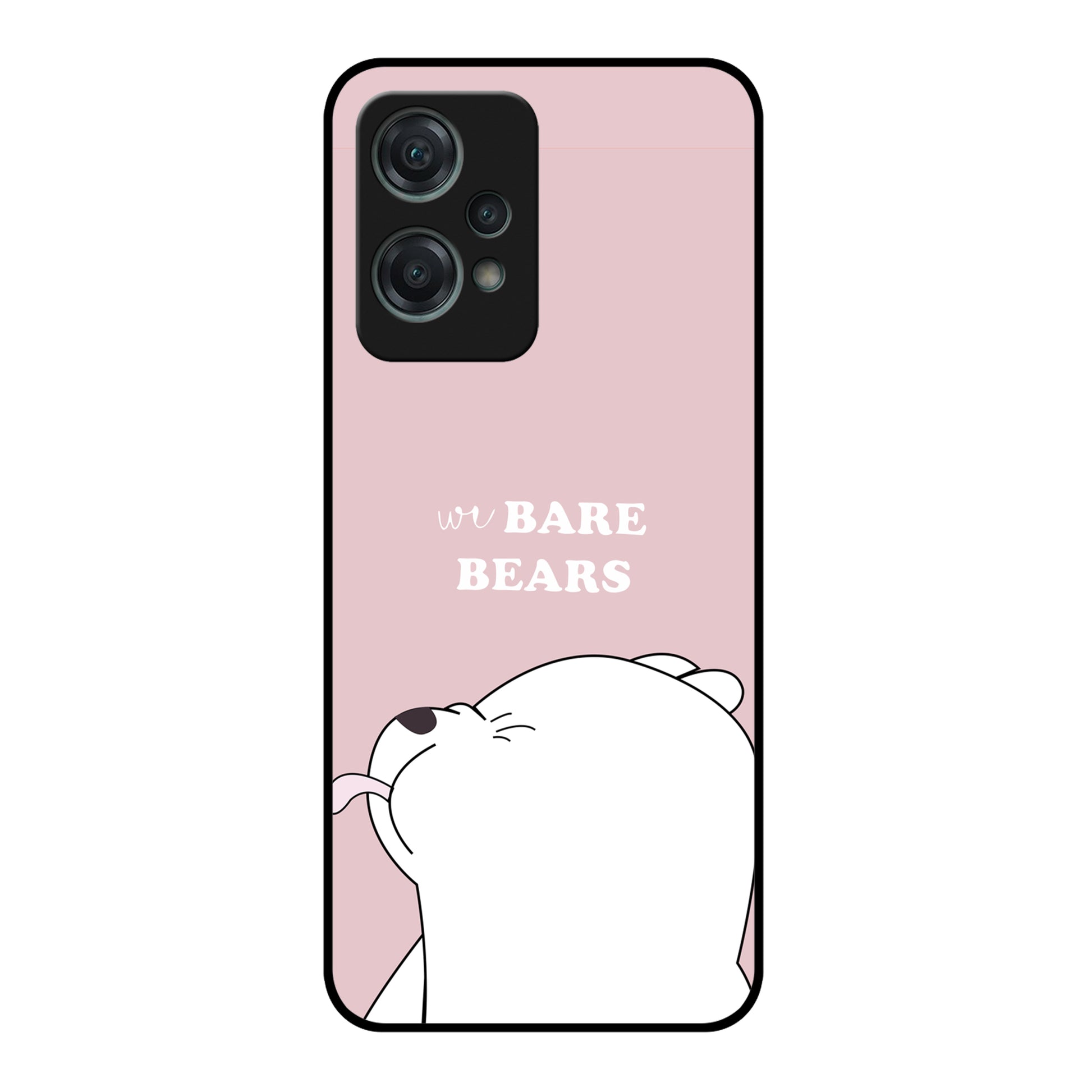 We Bare Bears Pink Glossy Metal Case Cover For OnePlus ShopOnCliQ