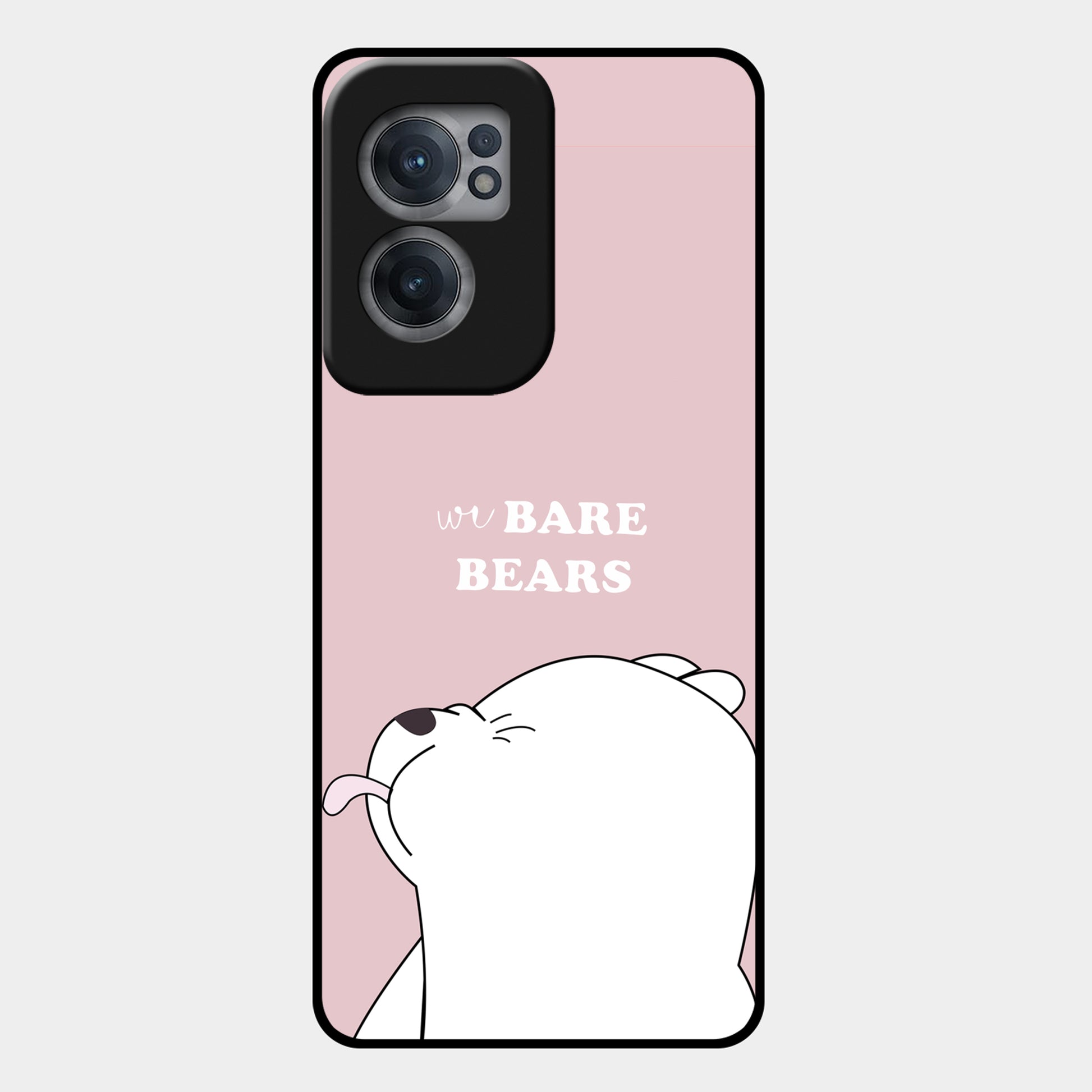 We Bare Bears Pink Glossy Metal Case Cover For OnePlus ShopOnCliQ