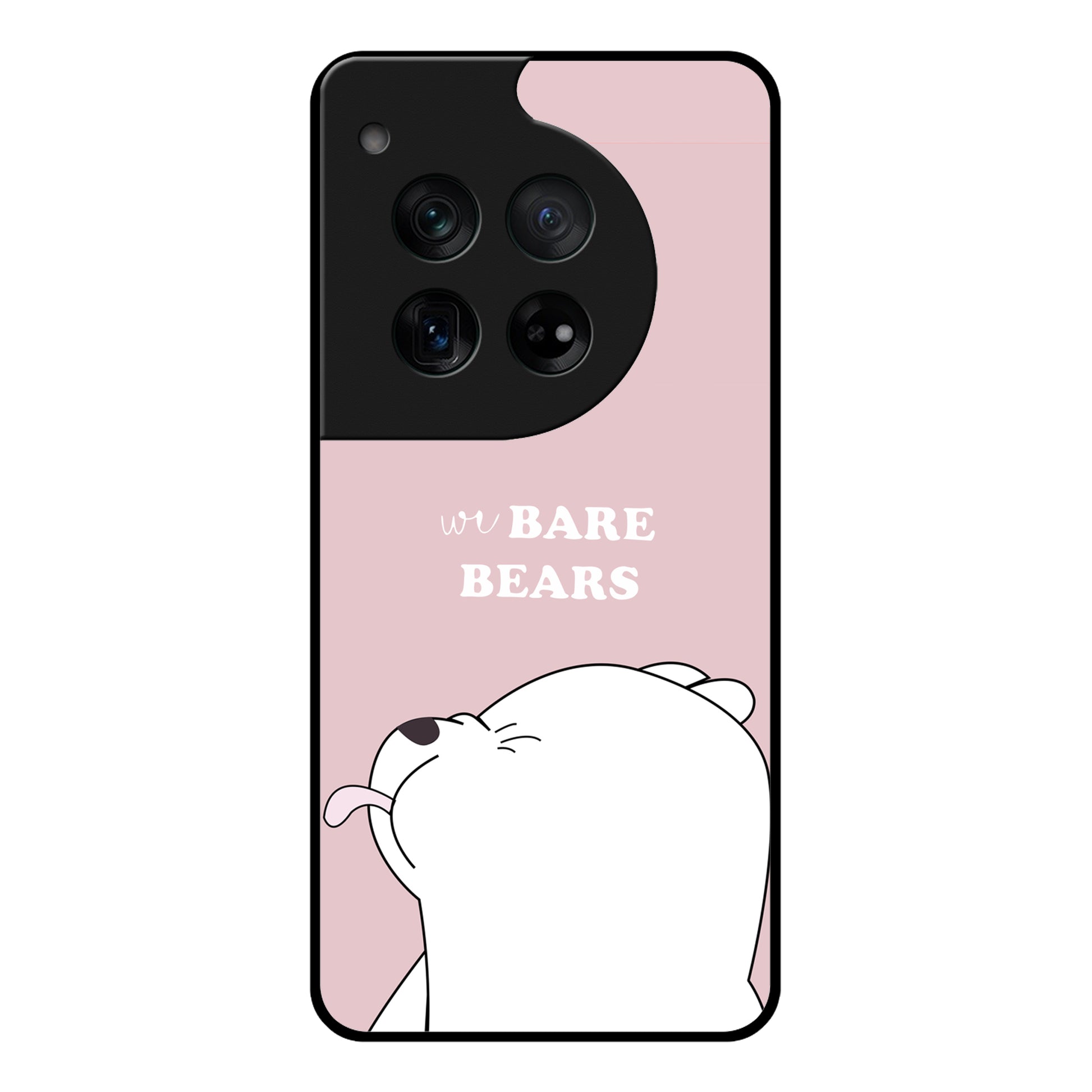 We Bare Bears Pink Glossy Metal Case Cover For OnePlus ShopOnCliQ