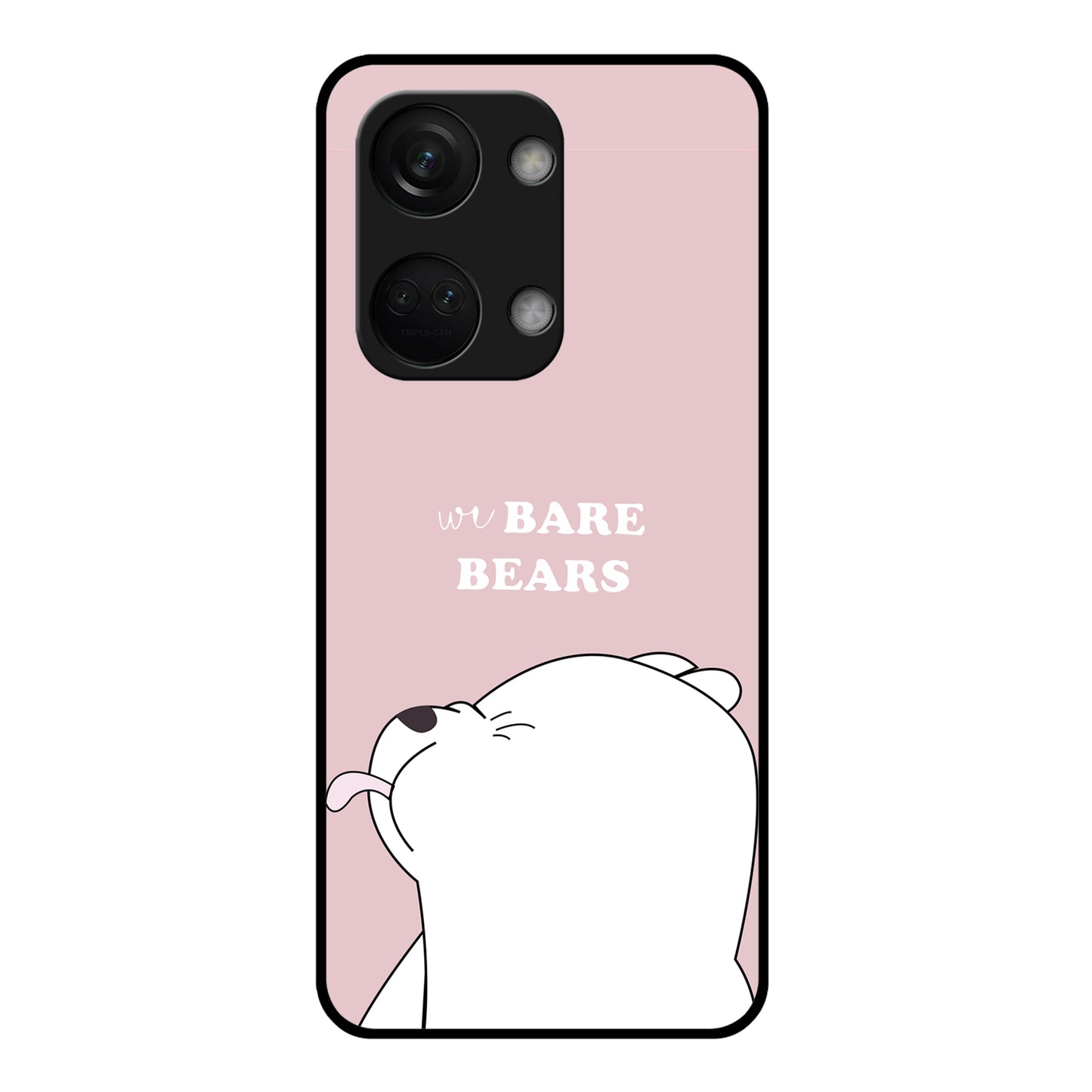 We Bare Bears Pink Glossy Metal Case Cover For OnePlus ShopOnCliQ