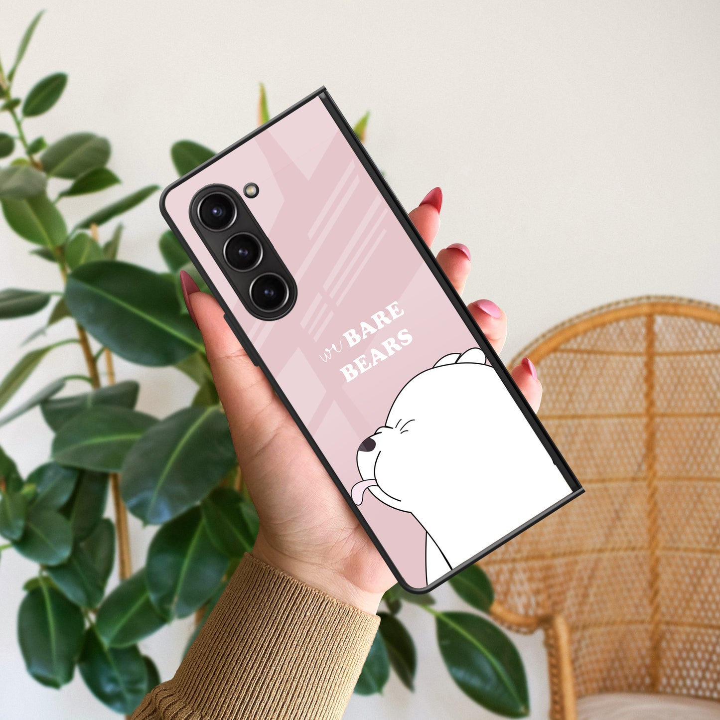 We Bare Bears Pink Glossy Metal Case Cover For Samsung ShopOnCliQ