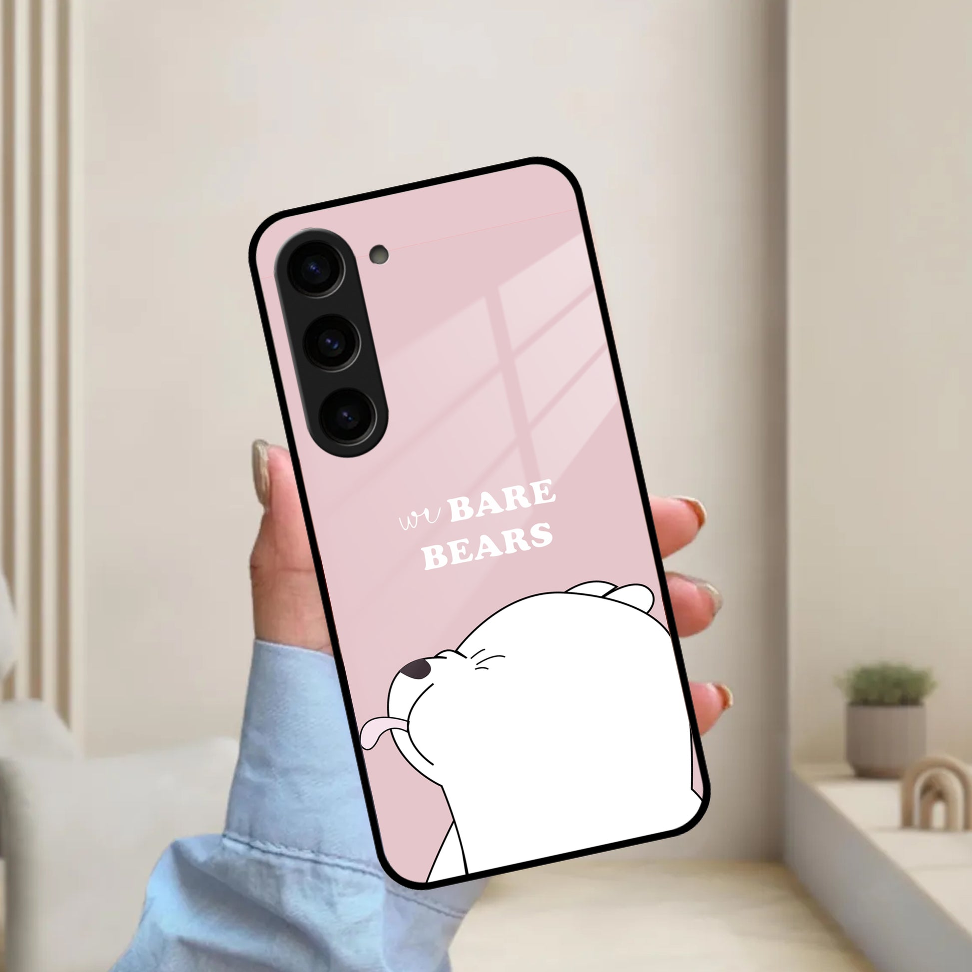 We Bare Bears Pink Glossy Metal Case Cover For Samsung ShopOnCliQ