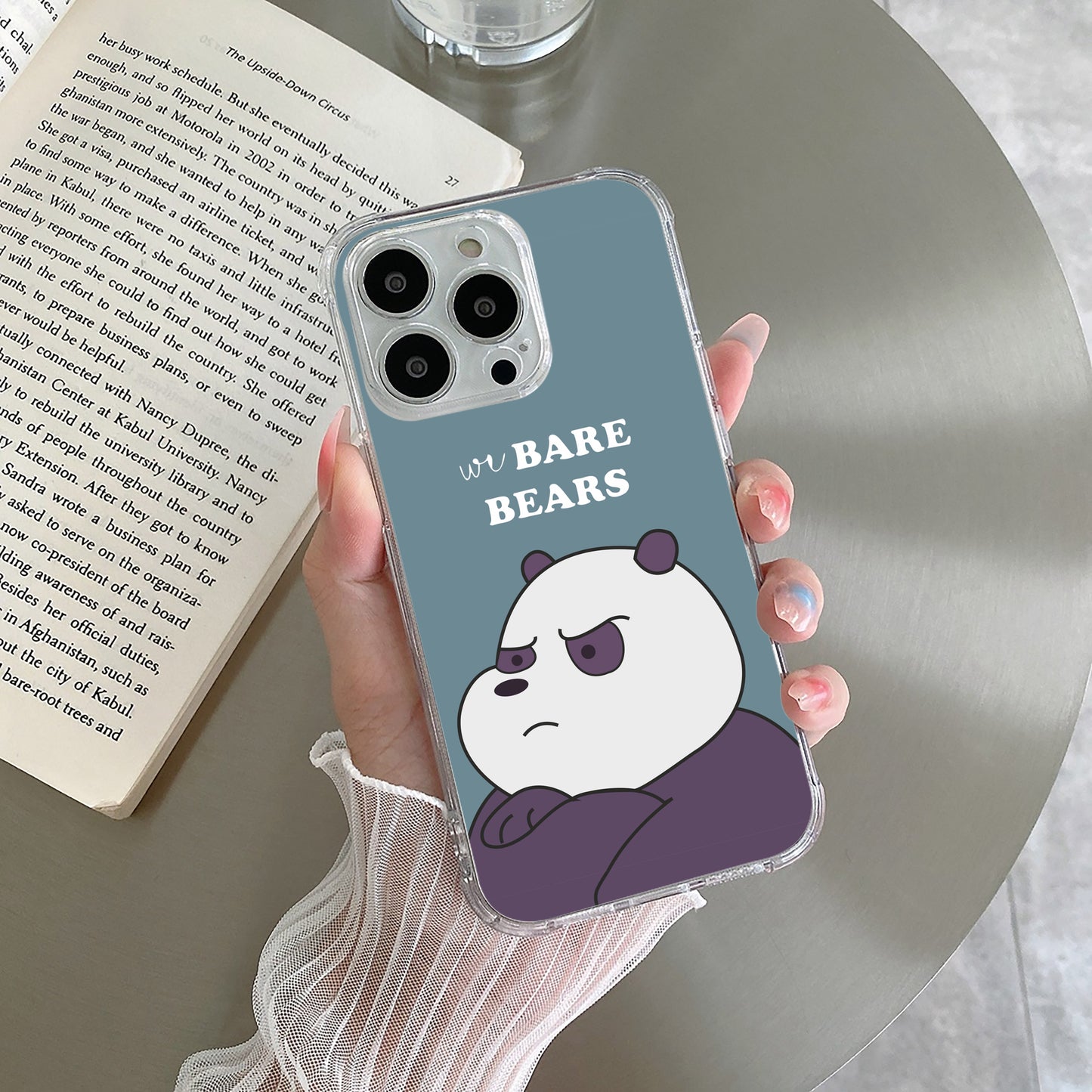 We Bare Bears Transparent Silicon Case Blue For Motorola ShopOnCliQ