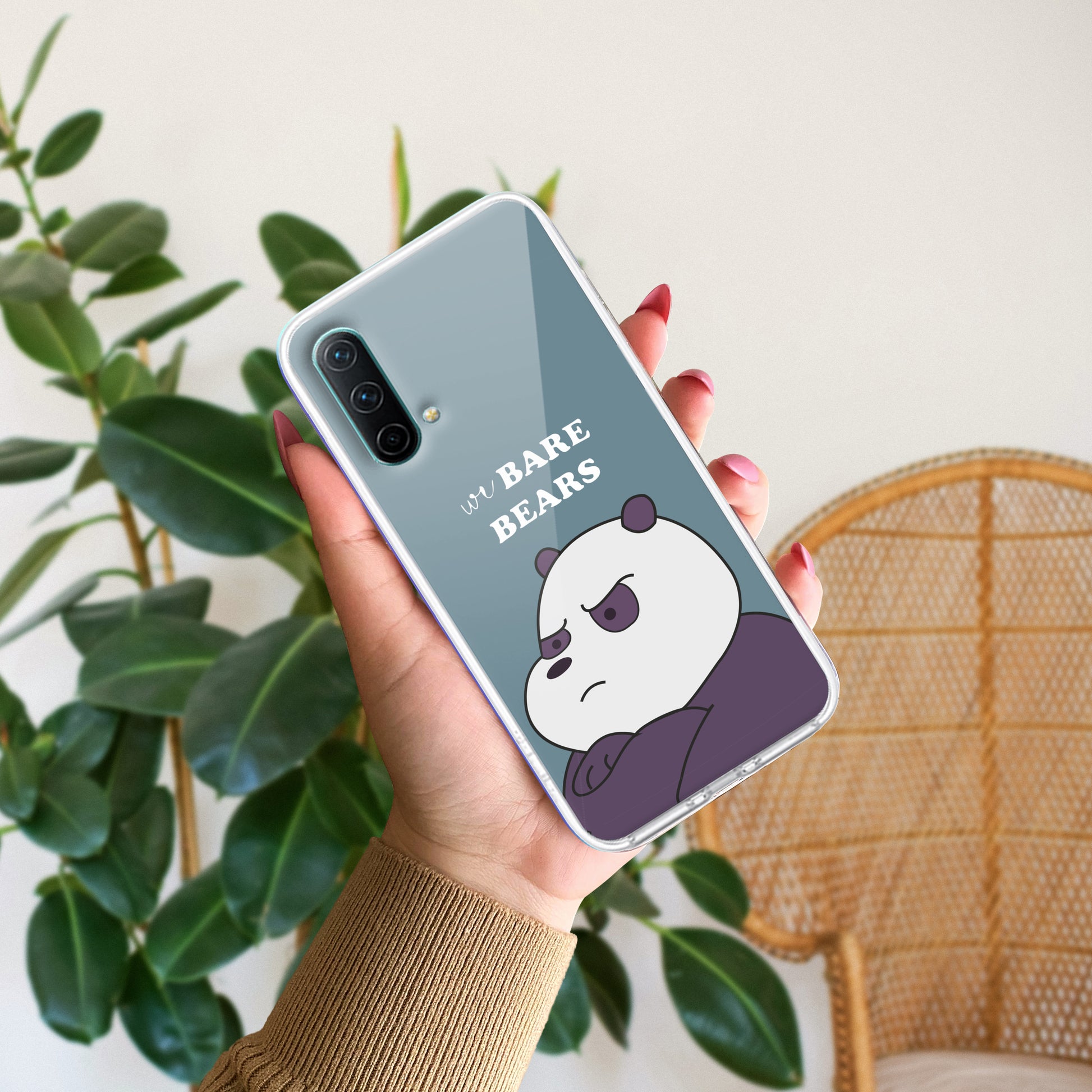 We Bare Bears Transparent Silicon Case Blue For OnePlus - ShopOnCliQ