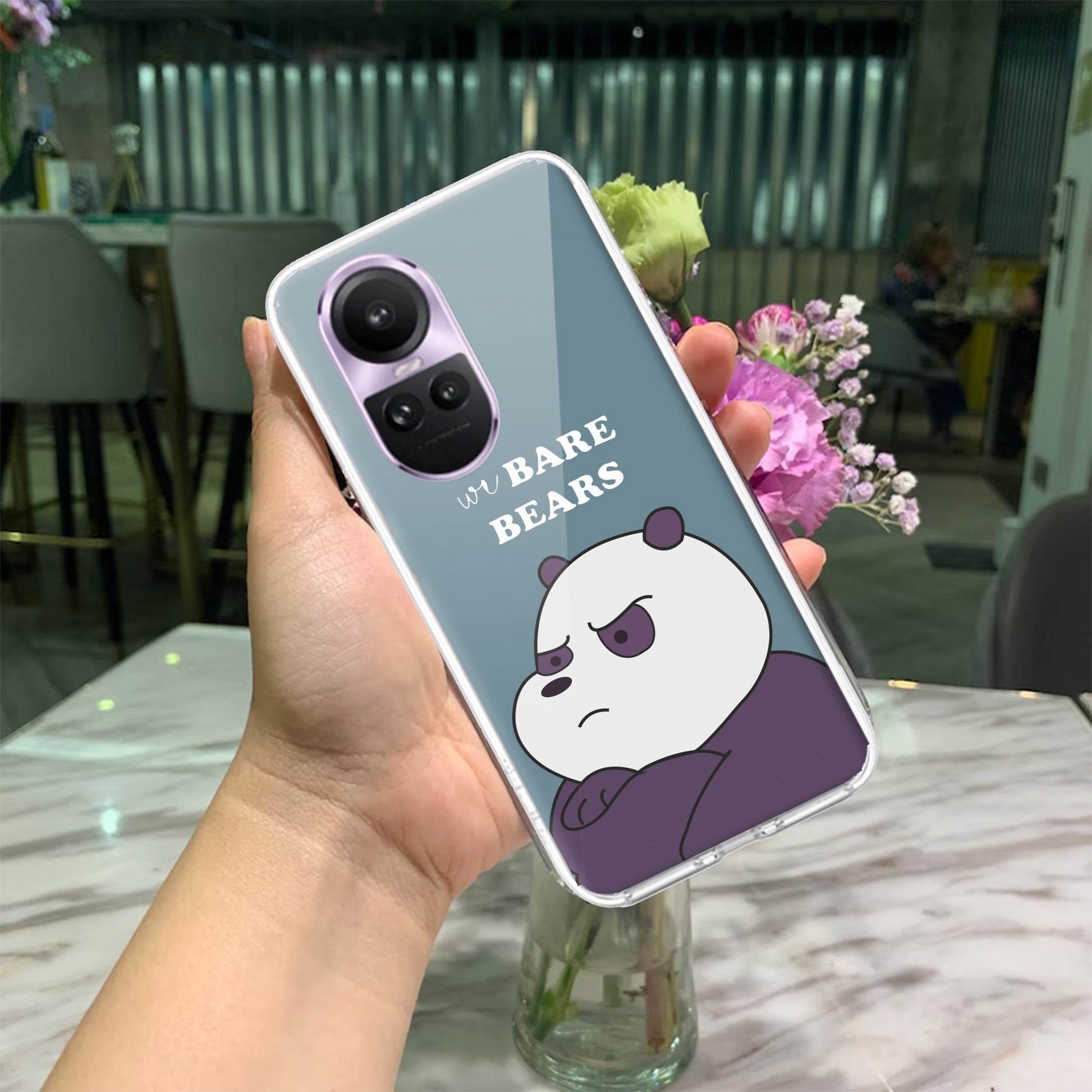 We Bare Bears Transparent Silicon Case Blue For Oppo ShopOnCliQ