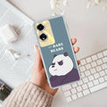 We Bare Bears Anti Yellow Case Blue For Oppo A59 5G