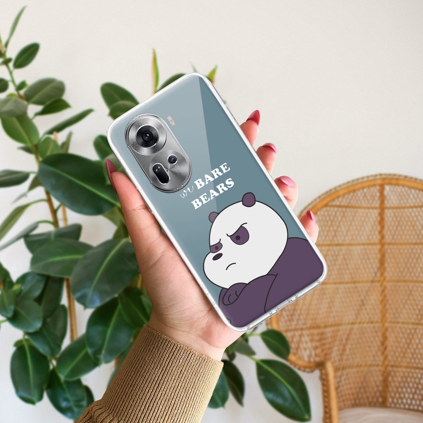 We Bare Bears Transparent Silicon Case Blue For Oppo ShopOnCliQ