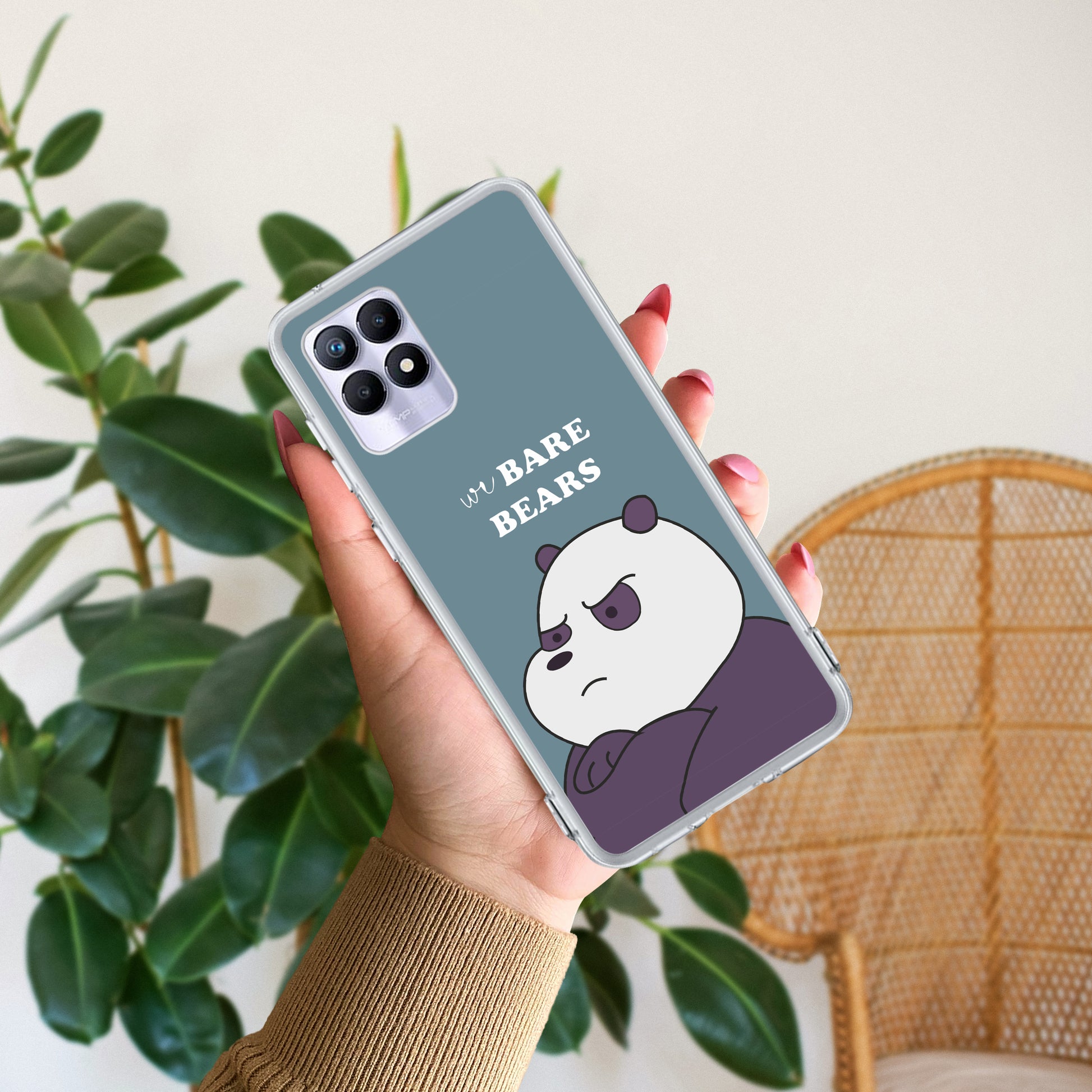 We Bare Bears Transparent Silicon Case Blue For Realme/Narzo ShopOnCliQ