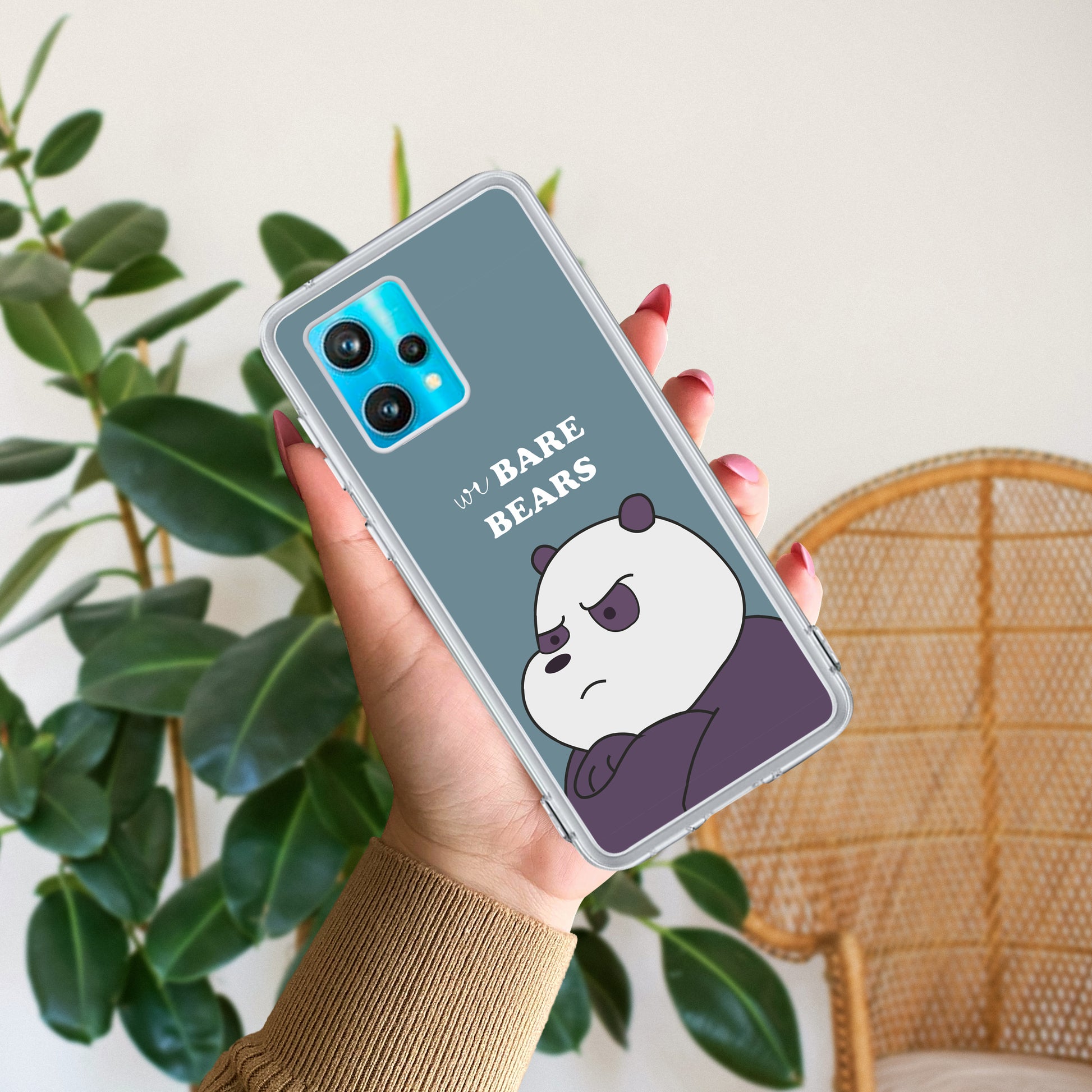 We Bare Bears Transparent Silicon Case Blue For Realme/Narzo ShopOnCliQ